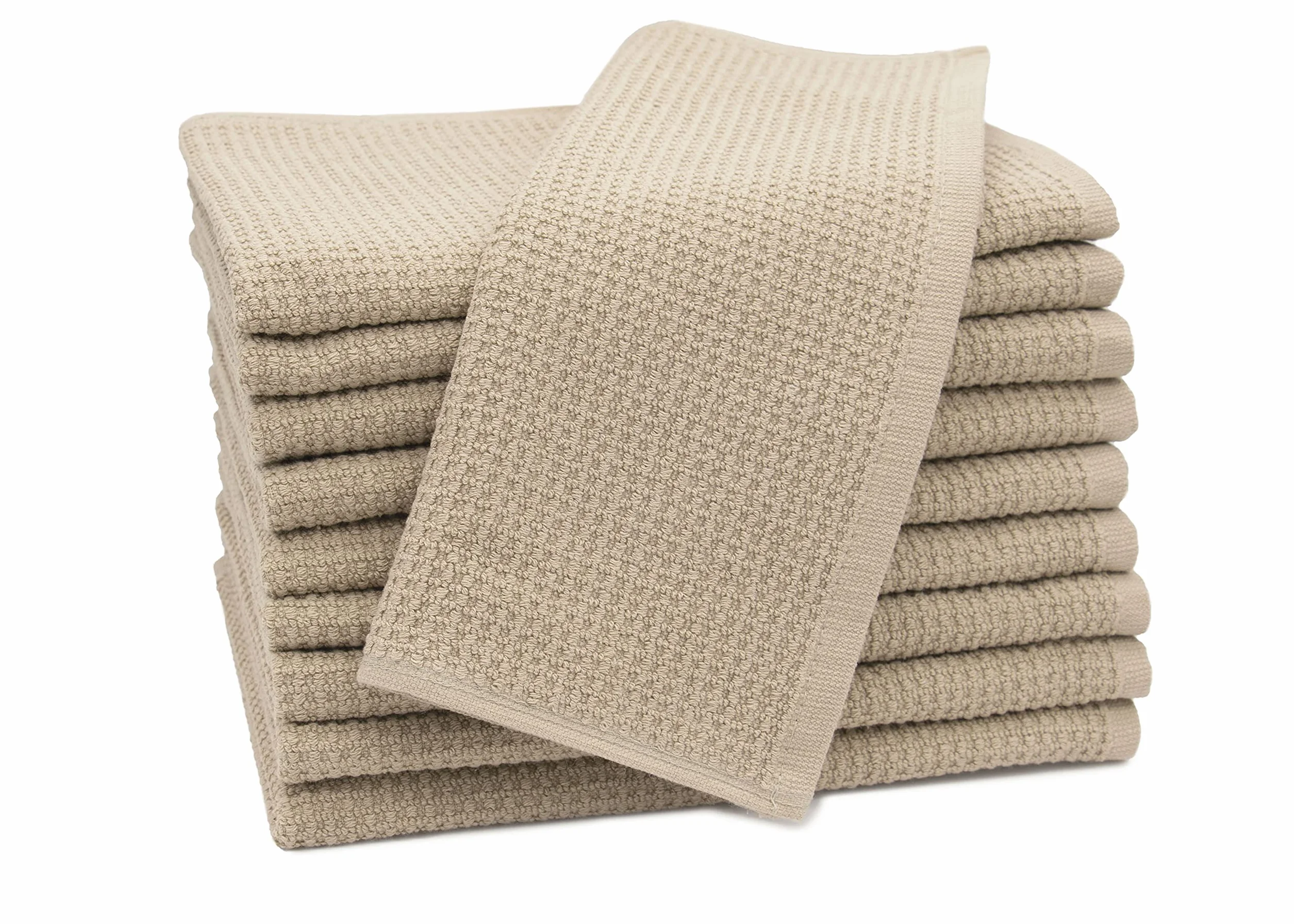 ZOLLNER Ręcznik Waflowany 30x50 cm Beżowy 10 Szt.