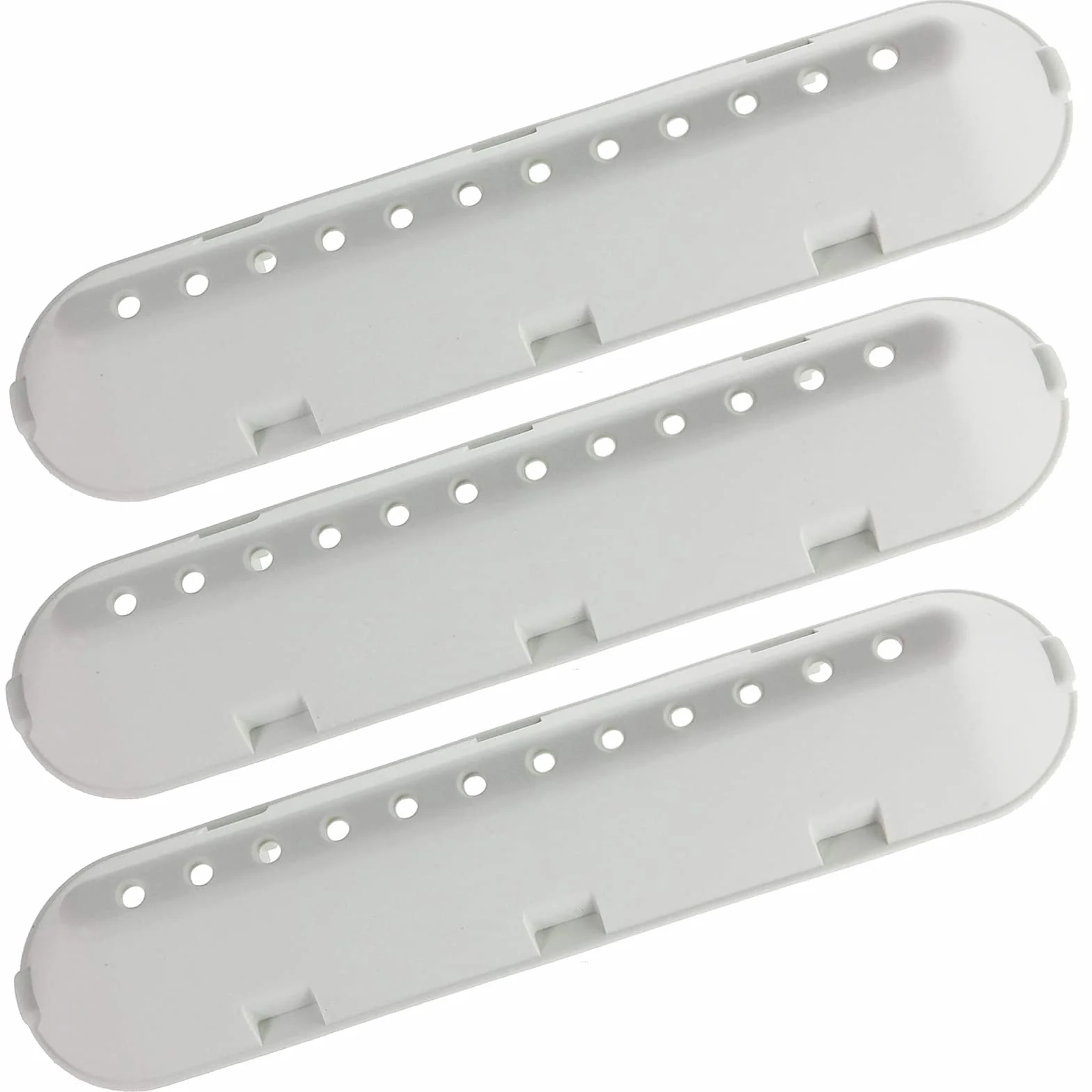 SPARES2GO 12 Otworów Lopatka Bębnowa kompatybilny z Hotpoint Pralek (227 mm x 53 mm x 38 mm, 3 Sztuki)