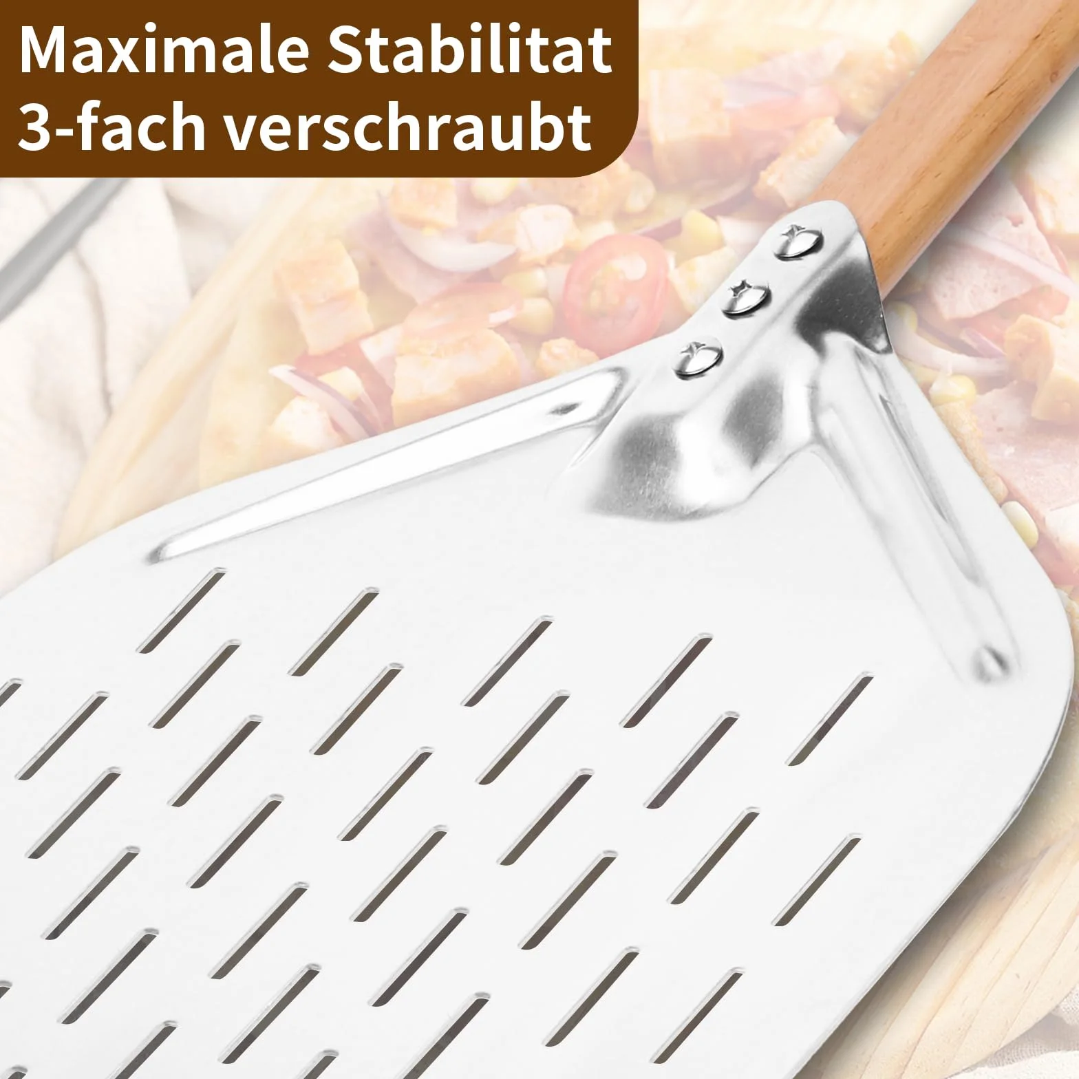 Łopatka do pizzy 40 * 30 cm 12 cali z dużą powierzchnią i zdejmowanym uchwytem Łopatka do pizzy