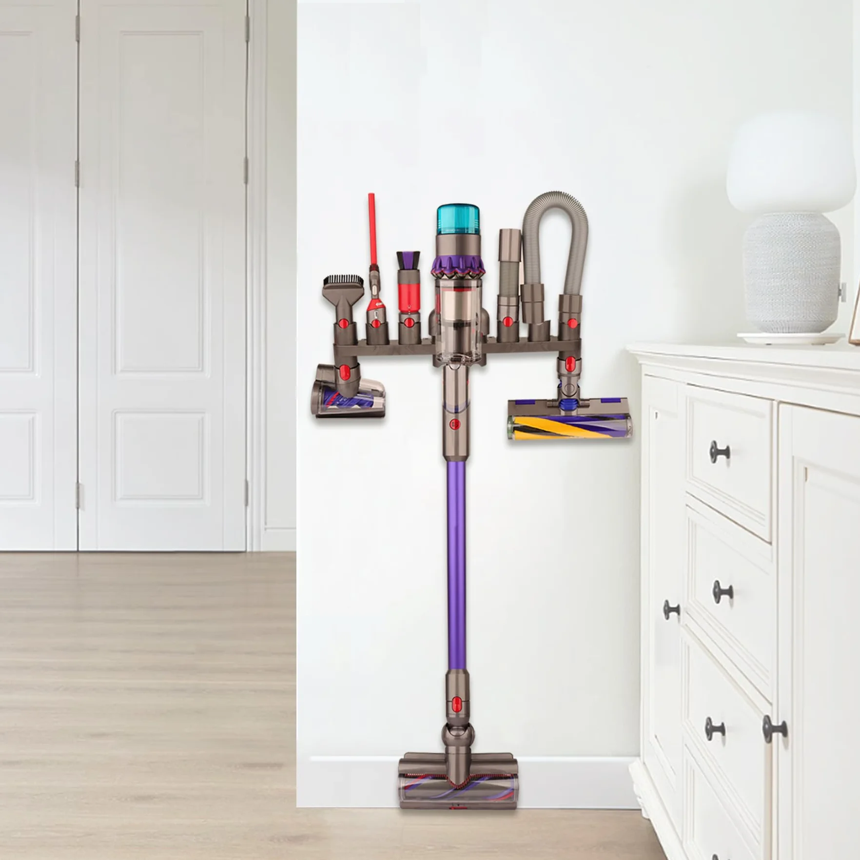 Uchwyt akcesoriów do odkurzacza Dyson V7 V8 V10 V11 SV10 SV11, 10 gniazd, 2 szt.