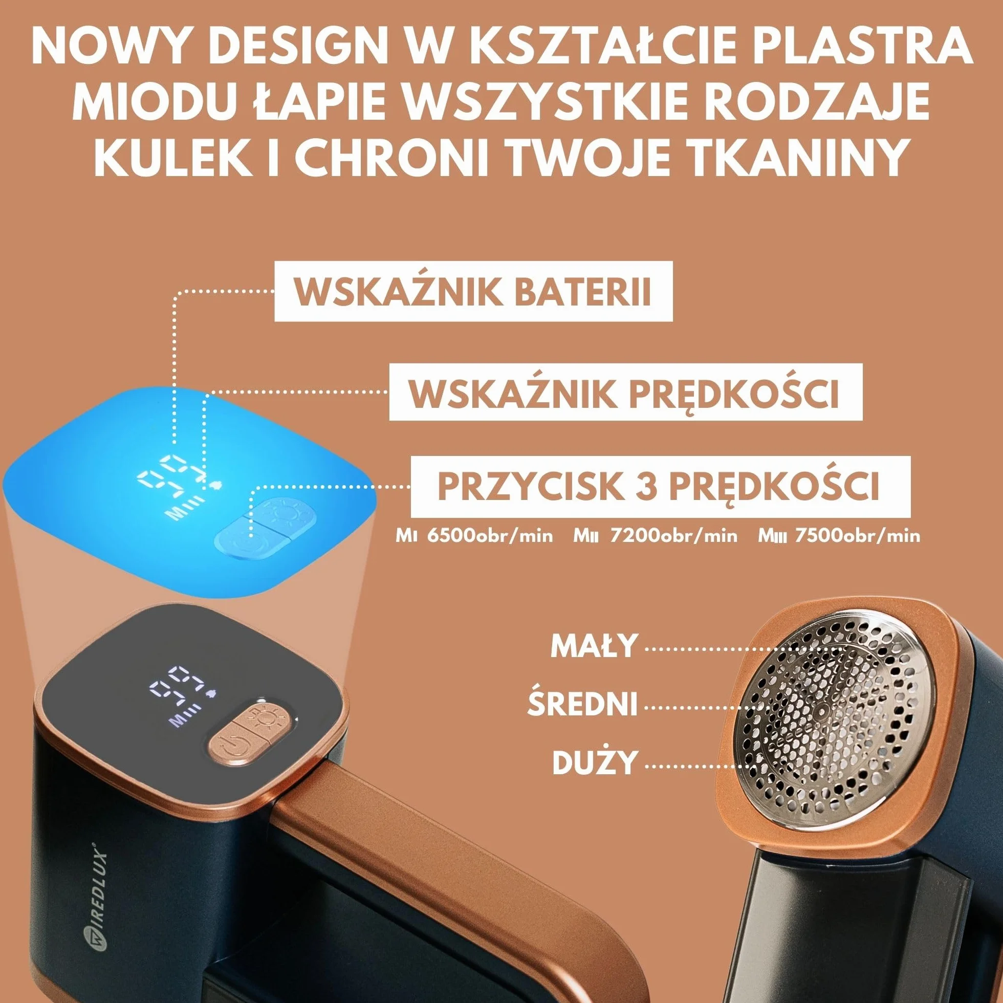 Elektryczna maszynka do usuwania kłaczków, ładowalna golarka do ubrań i mebli, regulowana, 3-biegowa, 6-skrzydłowe ostrze, światło LED, ładowanie przez USB, debobbler z podwójną ochroną
