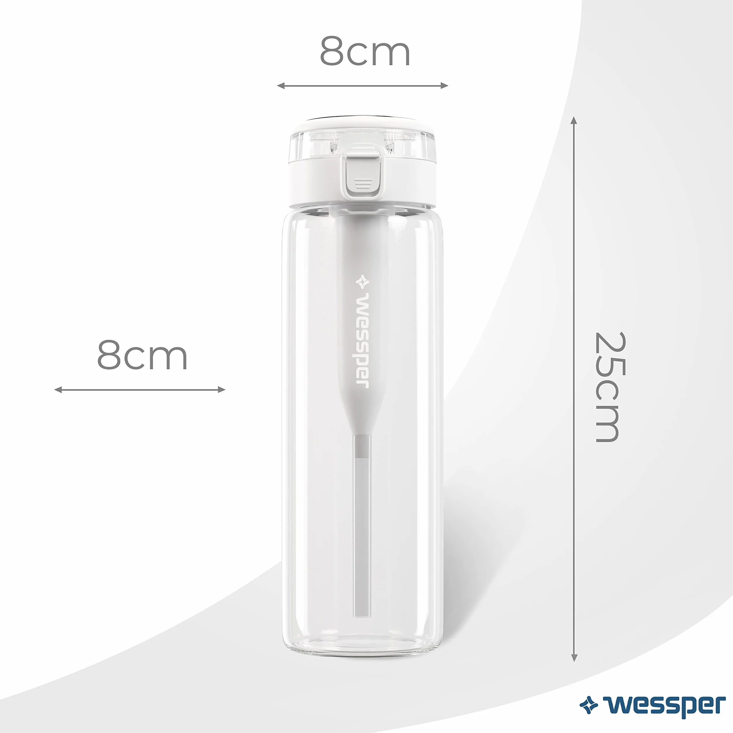 Butelka do picia ze szkła 680 ml z filtrem do wody WESSPER