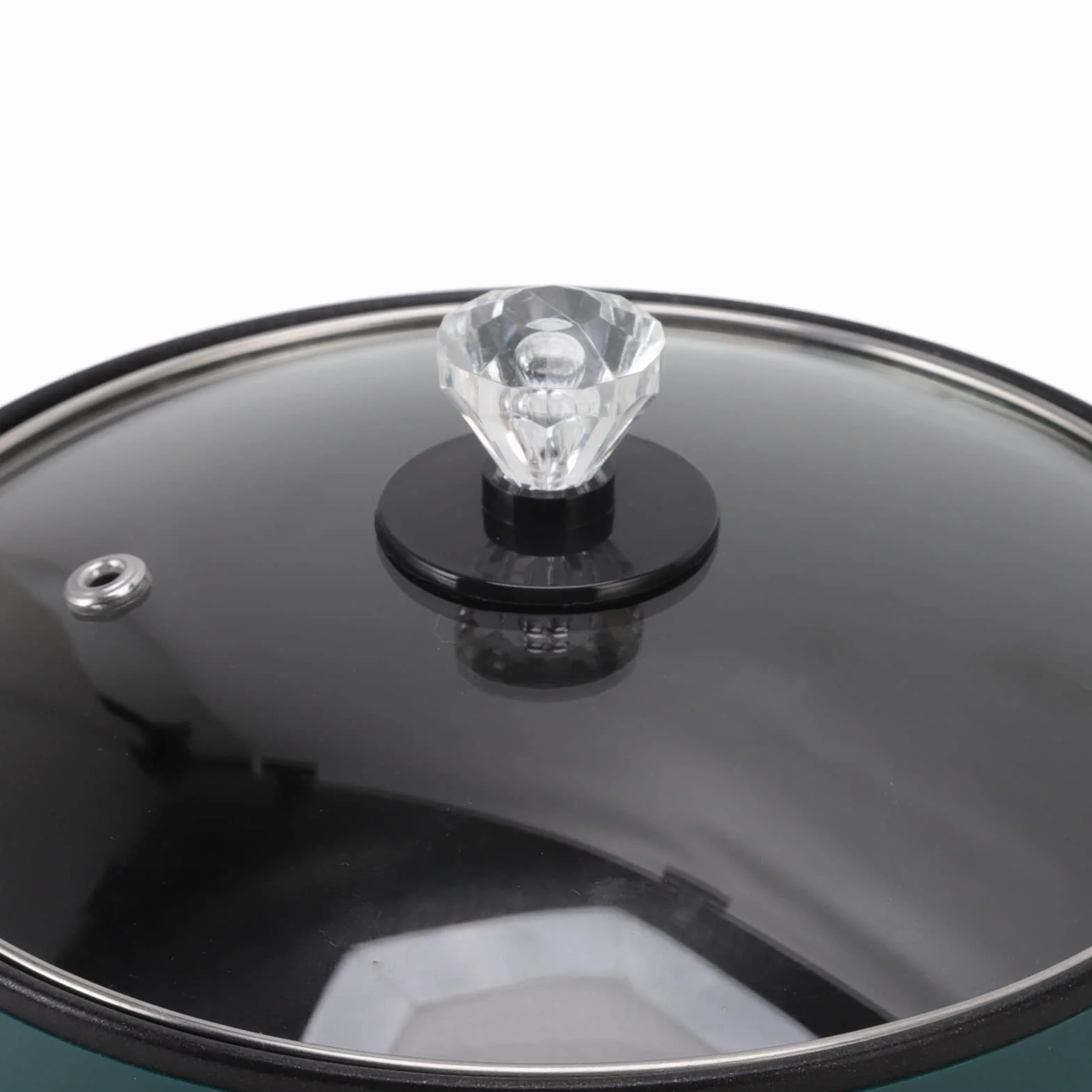 Elektryczny Garnek do Gotowania 1.8L Nonstick Food Grade 2 Tryb Temperatury 6 Funkcji DłUgi Uchwyt Kuchenka Elektryczna do Gotowania w Domu
