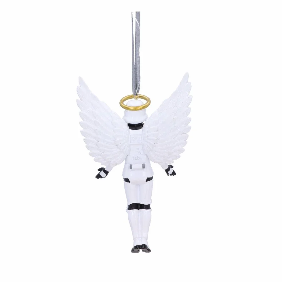 Nemesis Now Szturmowiec anioł wiszący ornament 13 cm, żywica, biały