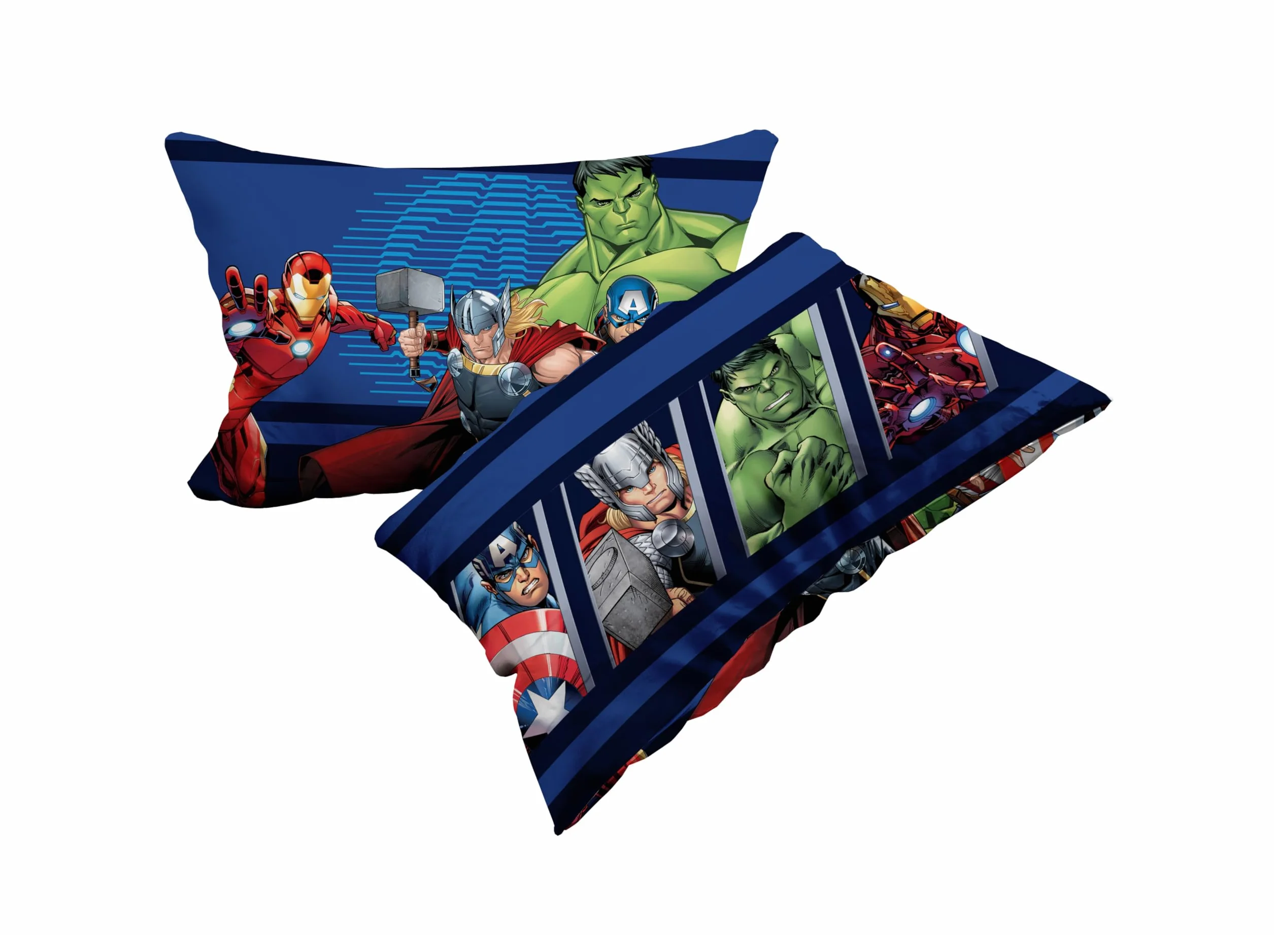Avengers komplet pościeli Disneya Queen size, prześcieradło wierzchnie, prześcieradło wierzchnie, prześcieradło z gumką, poszewka na poduszkę, niebieski, Marvel, Disney, 100% bawełna, oficjalny