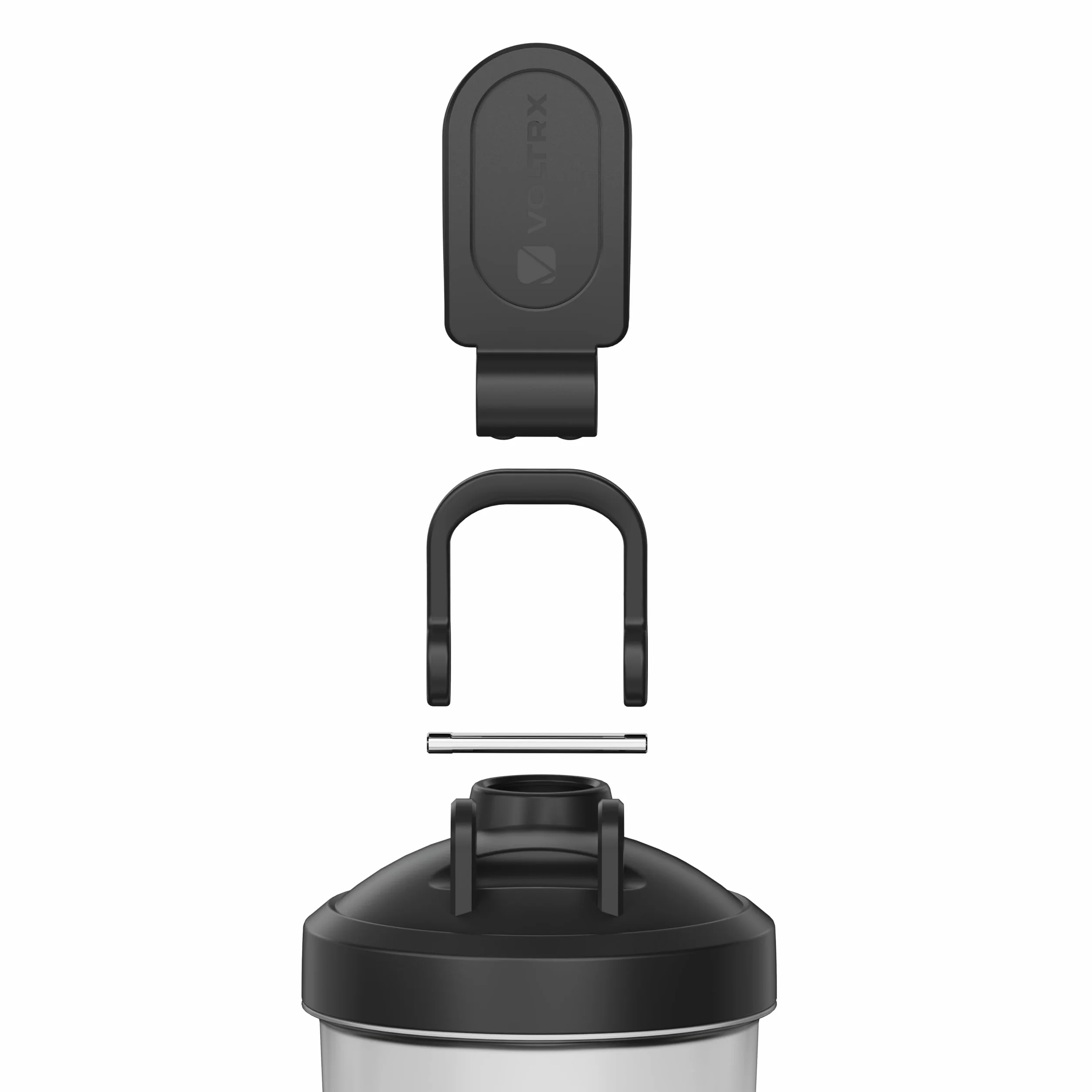 VOLTRX Titanus elektryczny shaker do shake'ów proteinowych, z USB C, do wielokrotnego ładowania, shaker do koktajli proteinowych i zamienników posiłków, bez BPA, 24 oz