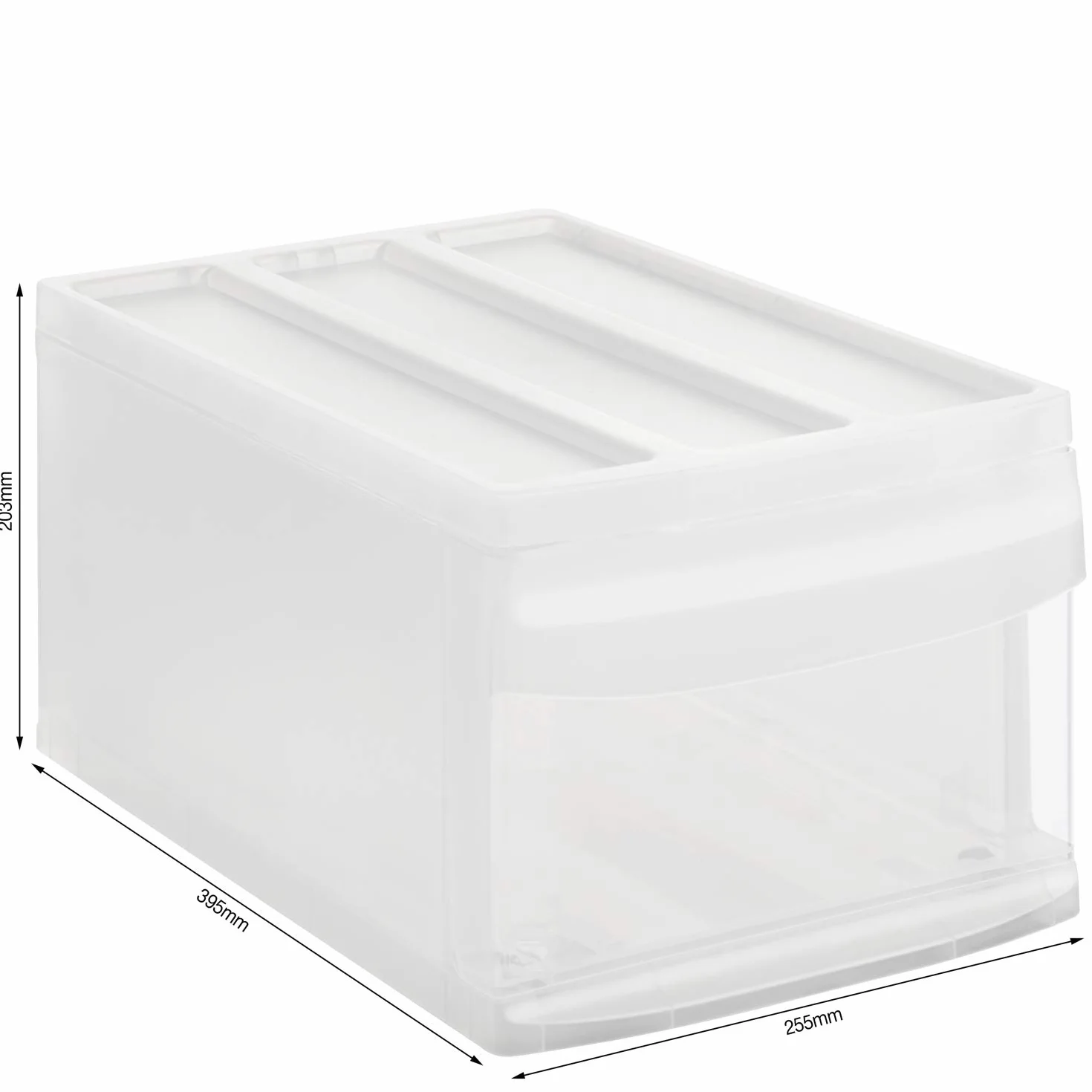 Rotho Systemix Pudełko z szufladami, z 1 szufladą, tworzywo sztuczne (PP), nie zawiera BPA, antracytowa/przezroczysta, M (39,5 x 25,5 x 20,3 cm)
