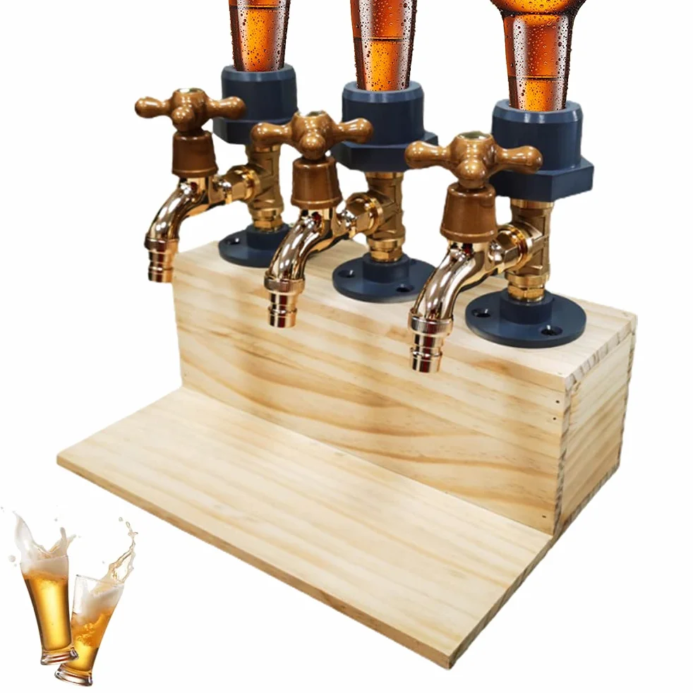 Dozownik do napojów do whisky, dozownik piwa, bar domowy (trzy gniazda)