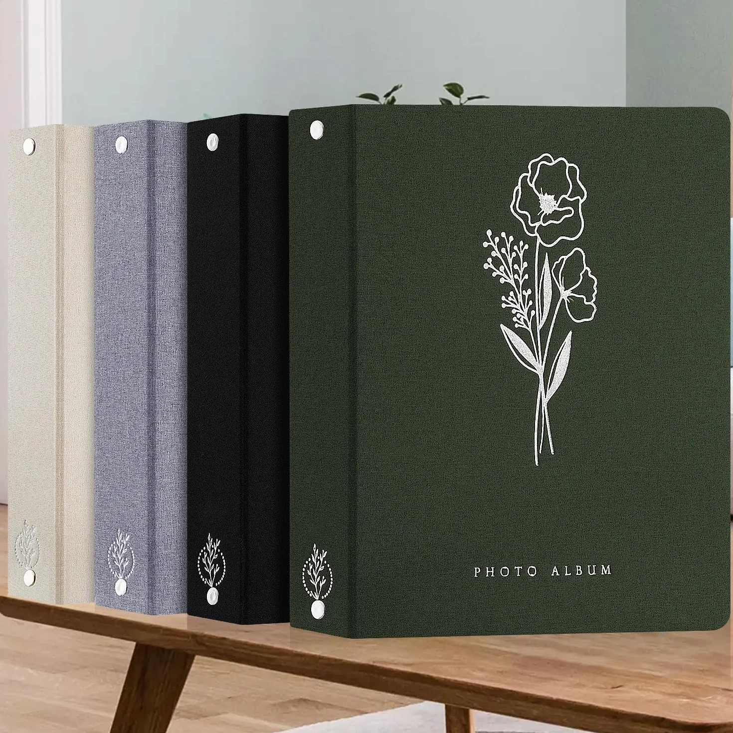 Lanpn Album fotograficzny 11 x 15, 11,5 x 15 cm, na 1000 zdjęć, znakomity zestaw albumów na zdjęcia, każdy może pomieścić 1000 poziomych i pionowych zdjęć, dla chłopców i dziewcząt (czarny)