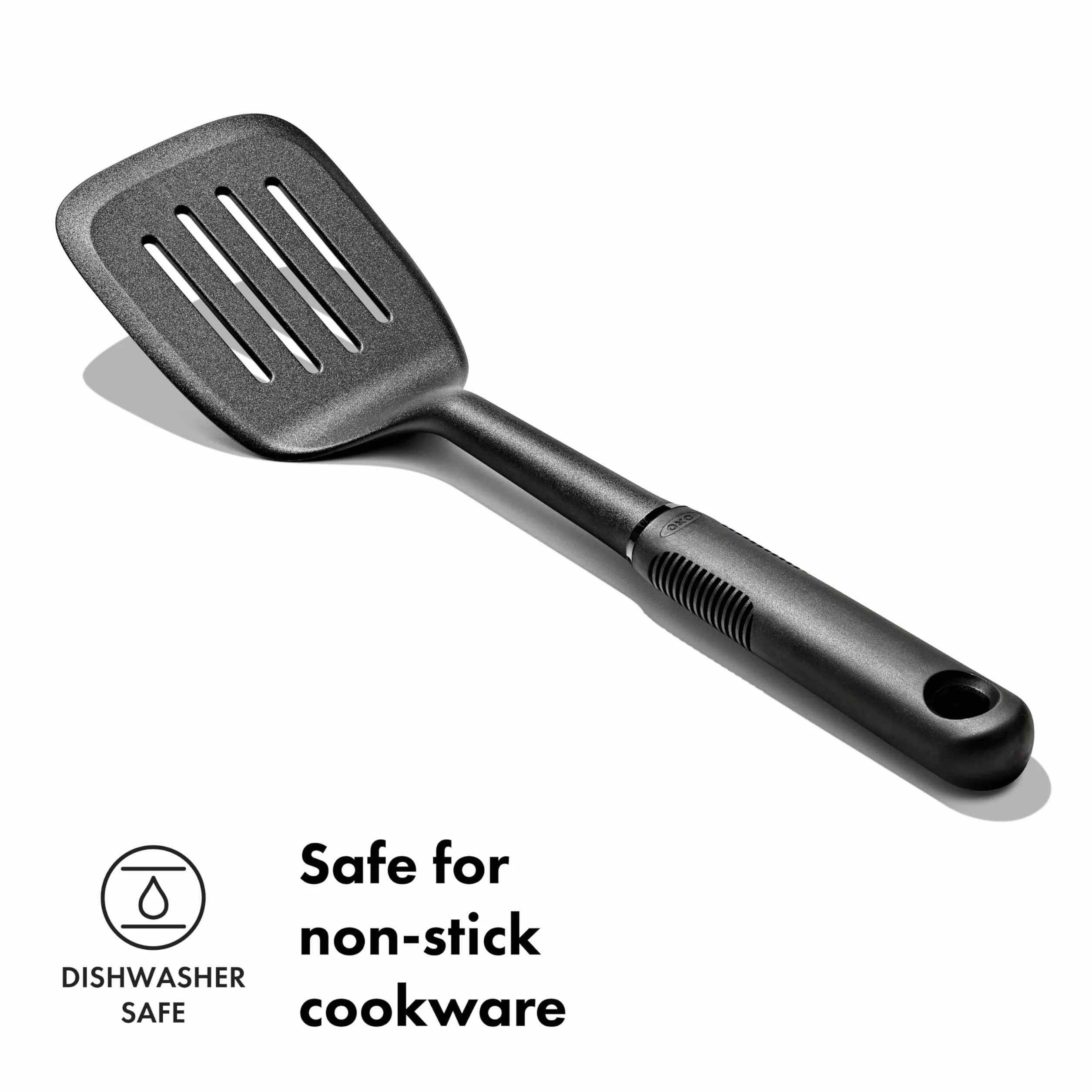 OXO Good Grips Nylonowa łopatka kwadratowa, czarna, 3,1 x 8,8 x 38,2 cm