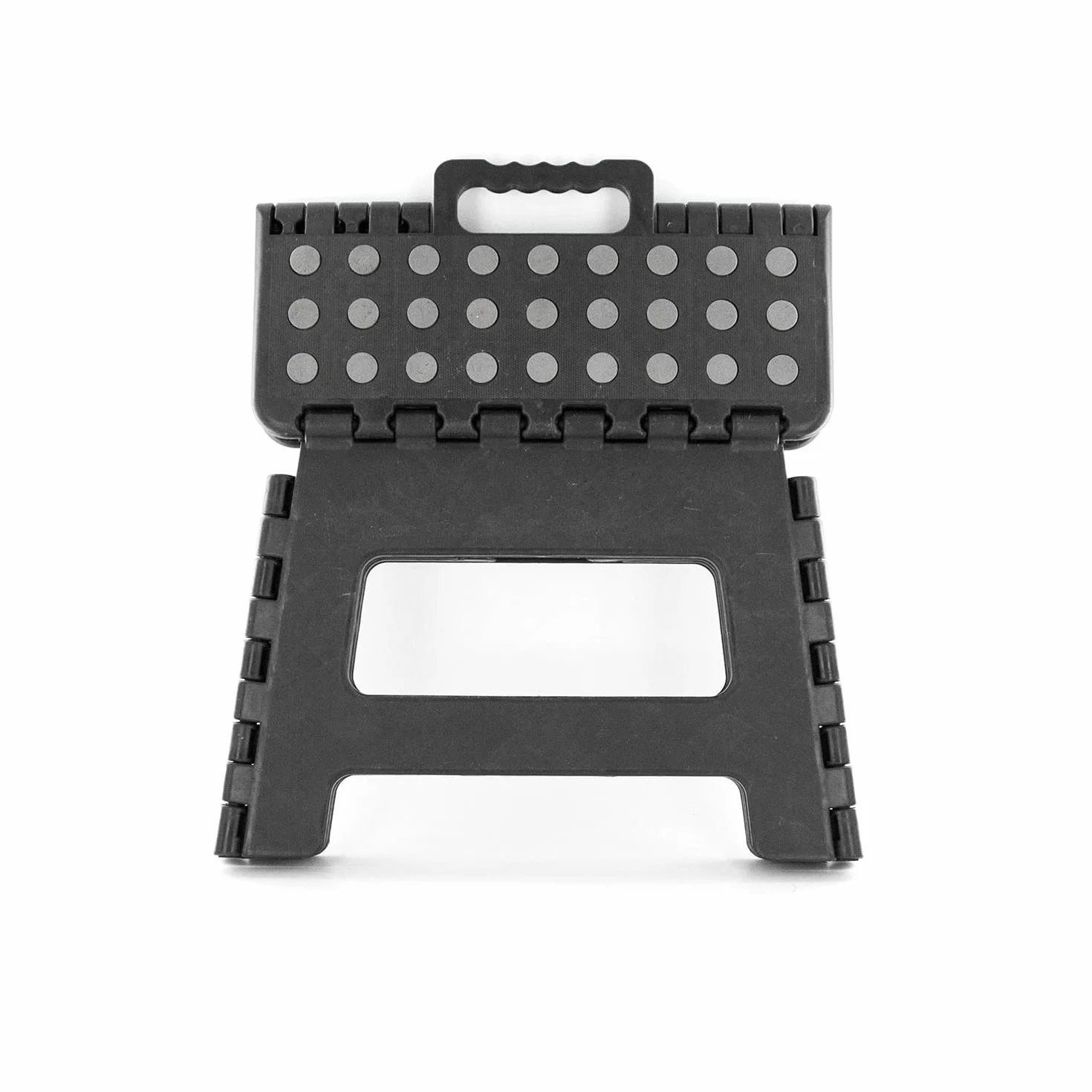 KB19501 Składany plastikowy stołek ze stopniem Czarny/Szary/Czerwony/Fioletowy 29 x 22 x 22 cm *Losowy kolor*