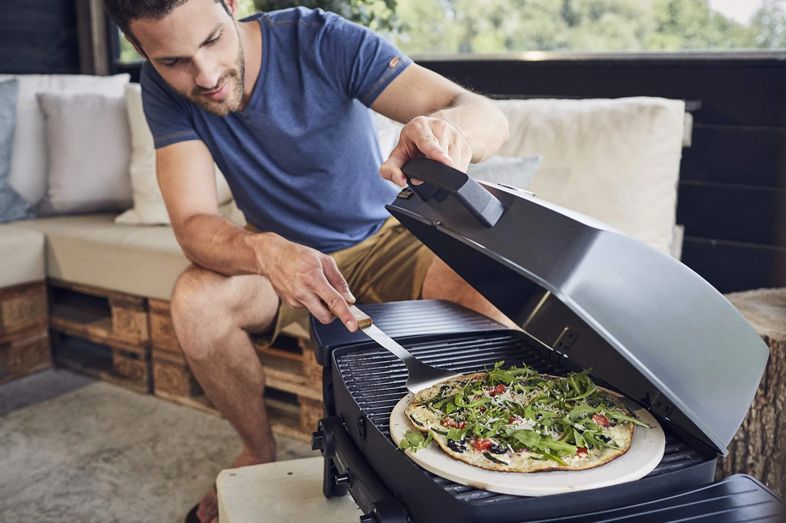 Enders Kamień do pizzy ceramiczny Ø 31,5 cm do grilla gazowego piekarnika