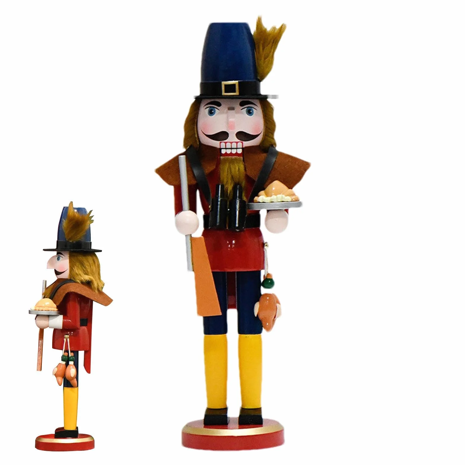 Traditional Wooden Nutcracker, King Nutcracker Figure, Nutcracker Christmas Decor, Nutcracker Ornament, X Mas Nutcracker Model, 15inches Classic Christmas Decoration for Christmas Decorations