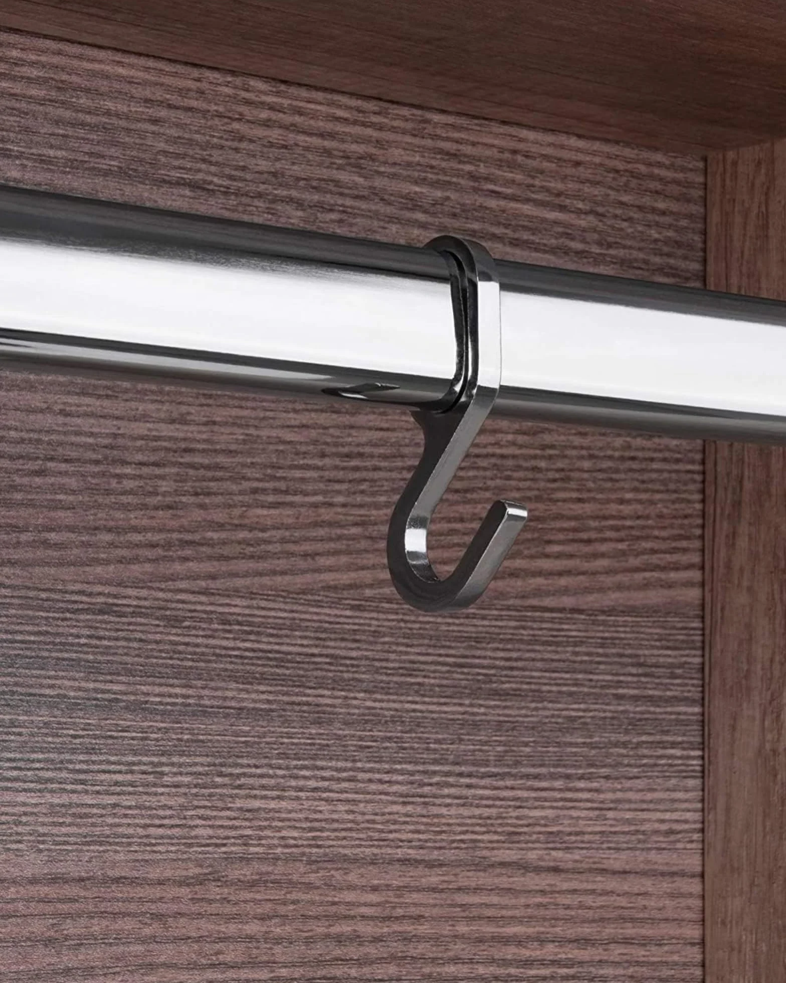 Gedotec Metalowe owalne haczyki do zawieszania drążka do szafy – 10 sztuk – 30 x 15 mm – chromowane – praktyczna funkcja haczyków do zawieszania – srebrny owalny haczyk do szafy na ubrania – haczyki