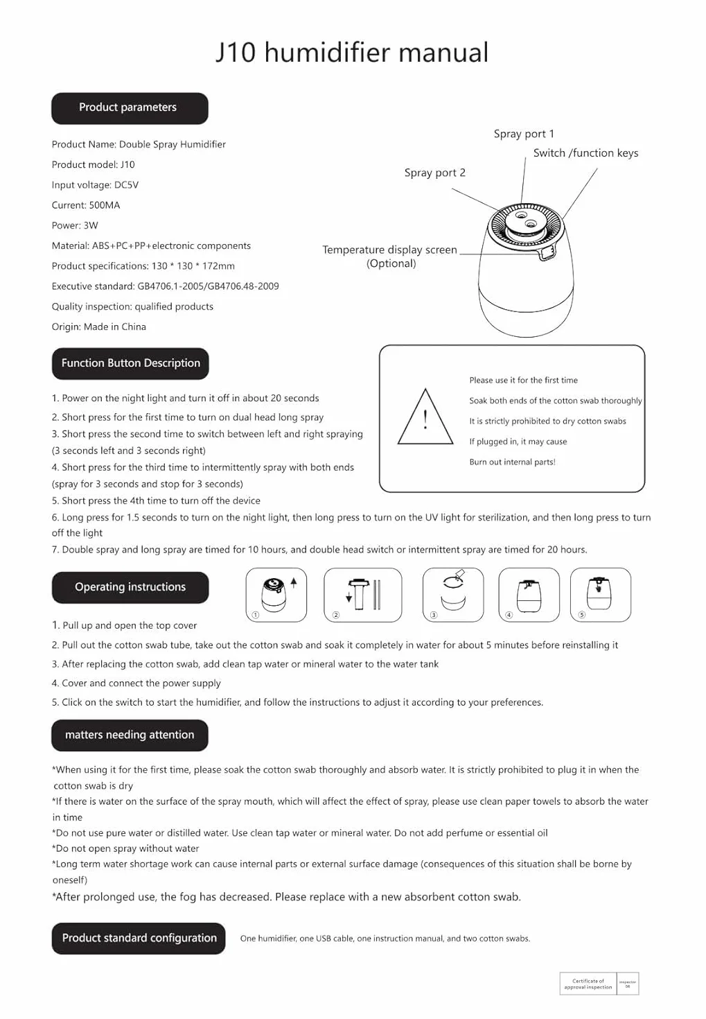 Nawilżacz powietrza, 1 l, cichy humidifier z 2 otworami, nawilżacz powietrza z cichym wyświetlaczem cyfrowym USB, 2 tryby mgły i lampka nocna do biura, pokoju dziecięcego, sypialni, samochodu, różowy