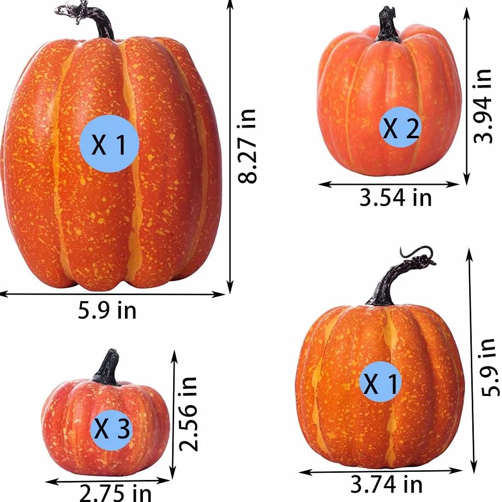 Sztuczna dynia jesienna dekoracja na Święto Dziękczynienia Halloween Boże Narodzenie