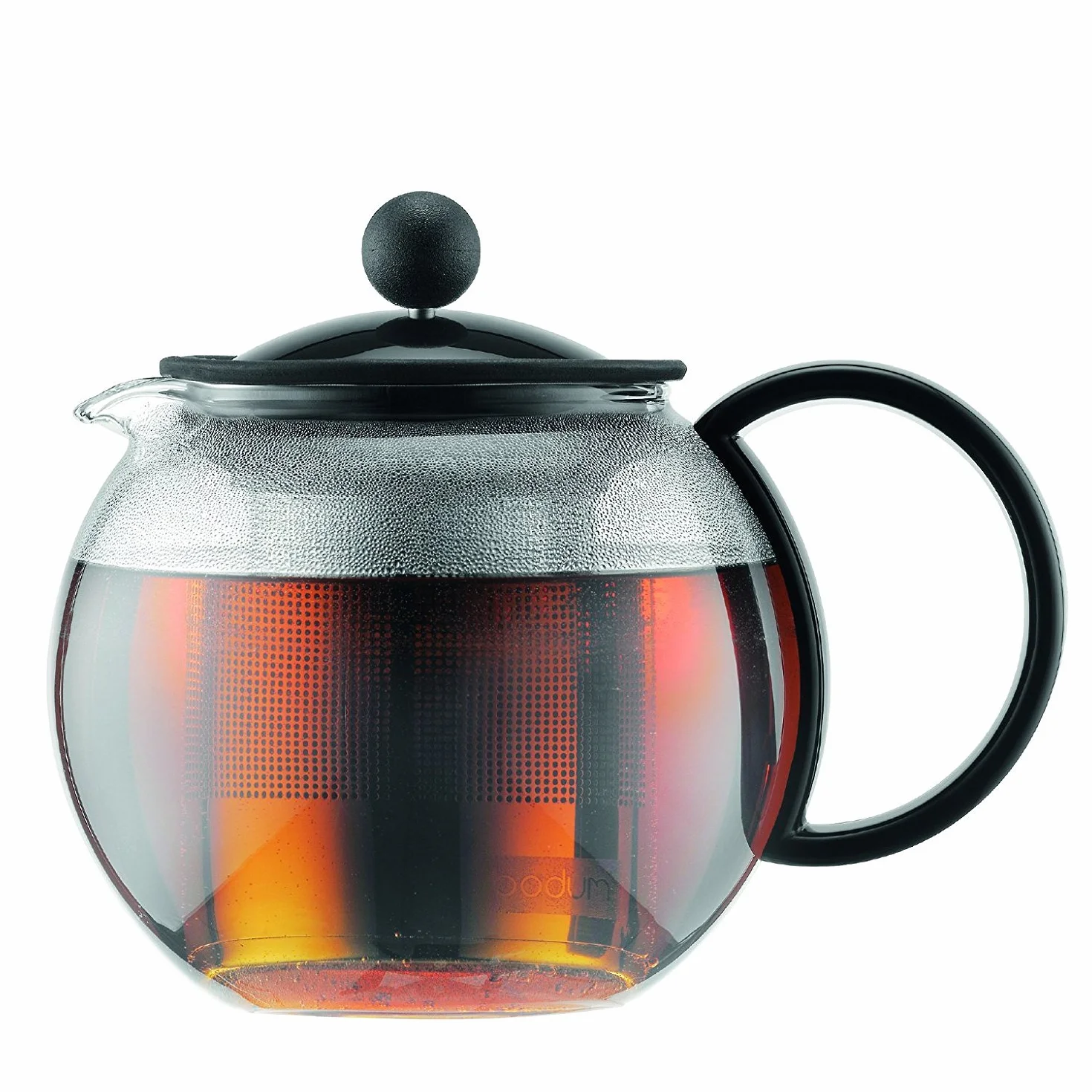 Bodum 1812-01 assam zaparzacz do herbaty (French Press System, stały filtr ze stali nierdzewnej), 0,5 l, czarny