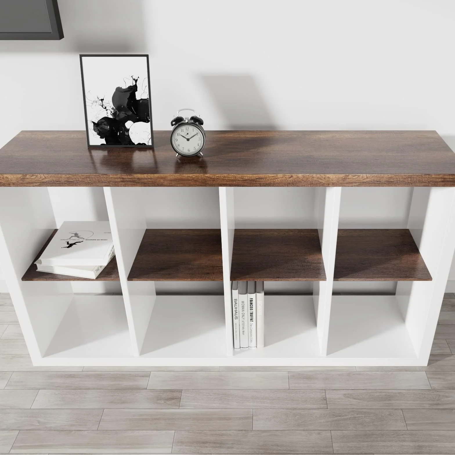 Decotalk Folia samoprzylepna do mebli drewno brązowa 40 x 500 cm wodoodporna tapeta ścienna