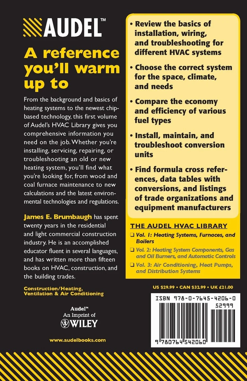 Audel HVAC Fundamentals, Volume 1: Heating Systems, Furnaces and Boilers: 17