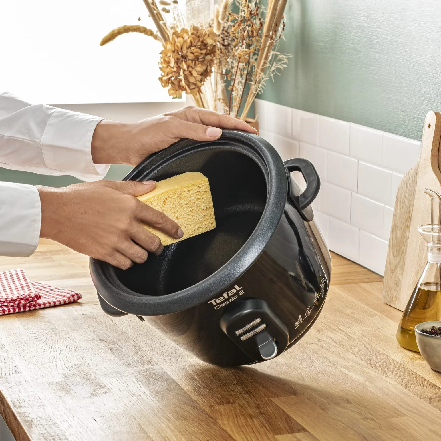 Tefal RK102811 Classic Ryżowar pojemność 3 l, zestaw akcesoriów, czarny