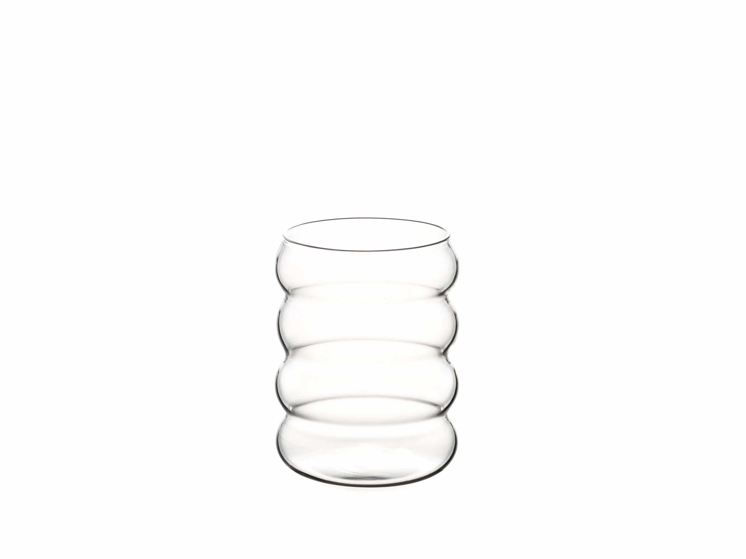 Hanseküche Zestaw szklanek Bubble 4 x 350 ml ze szklanymi słomkami do mrożonej kawy, wody i koktajli