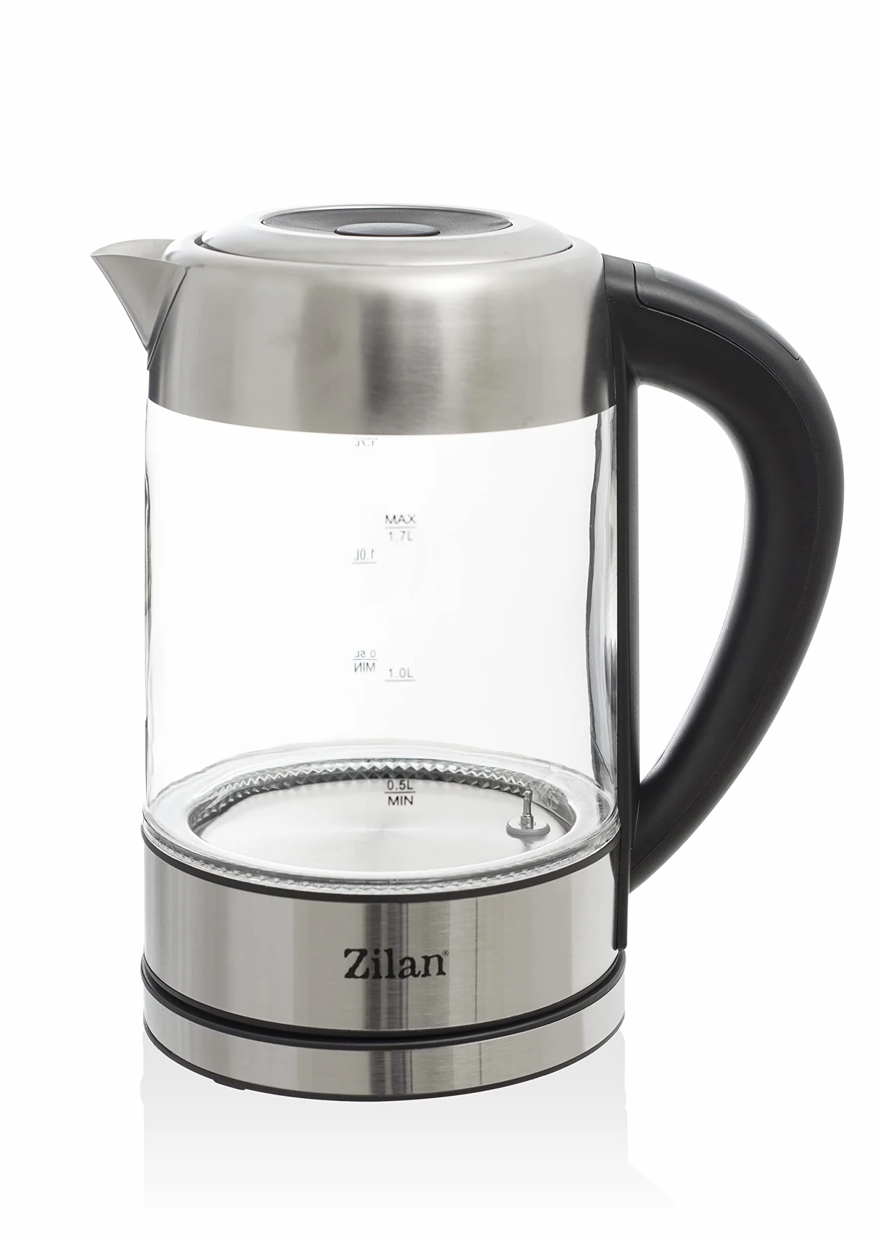 Czajnik szklany LED 1,7L 2200W bezprzewodowy 360°