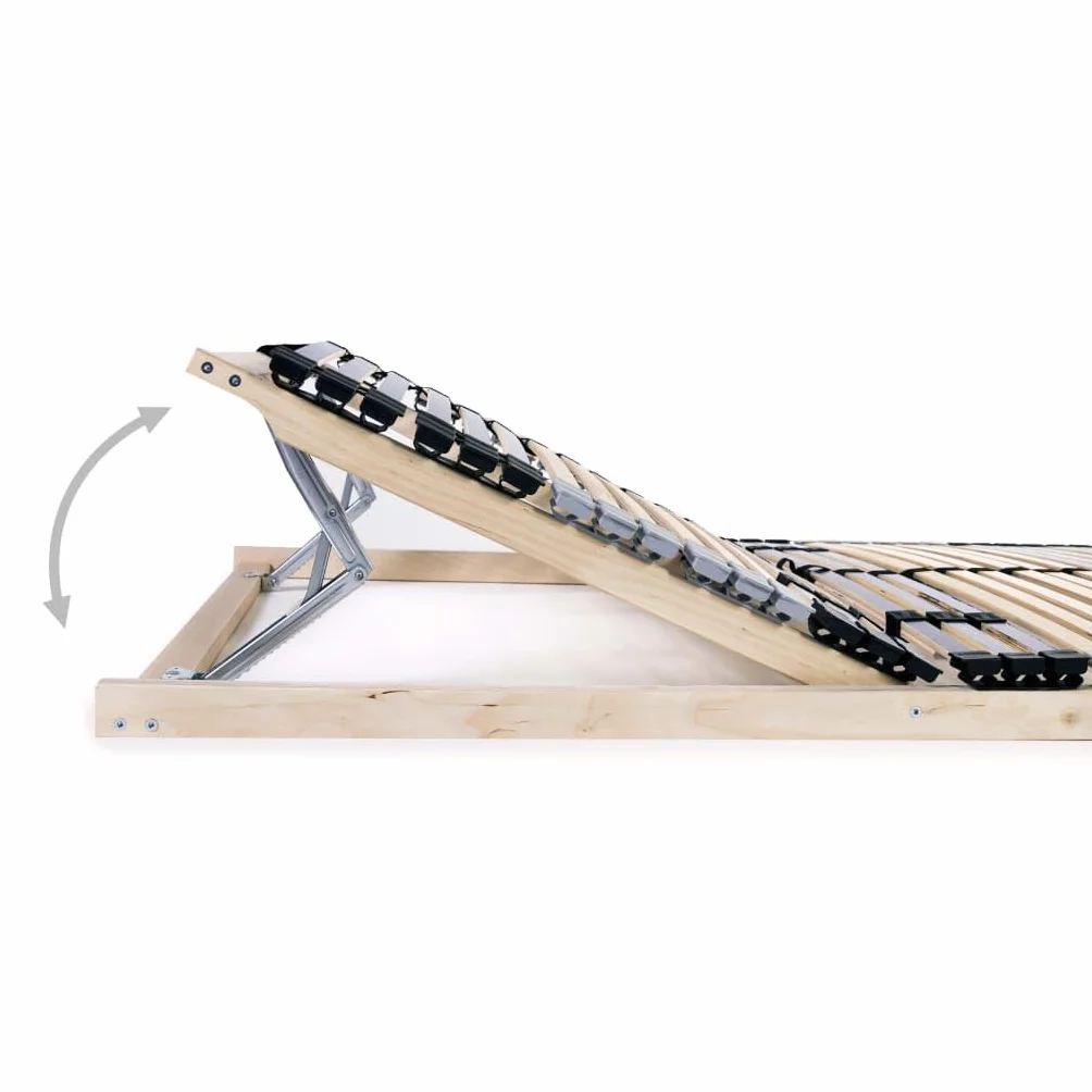 vidaXL Stelaż do łóżka z 42 listwami, 7 stref, 90 x 200 cm