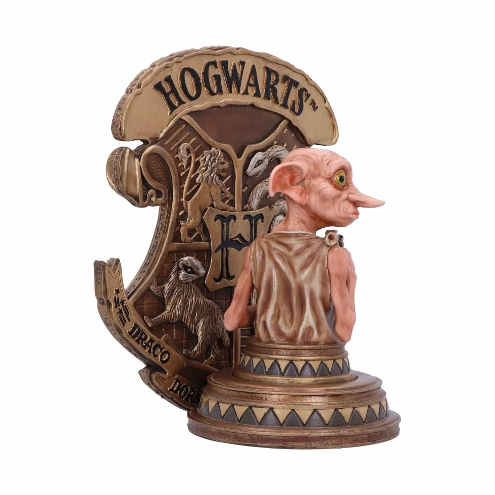 Nemesis Now Oficjalna licencja Harry Potter Dobby Bookend, złoty, 20 cm