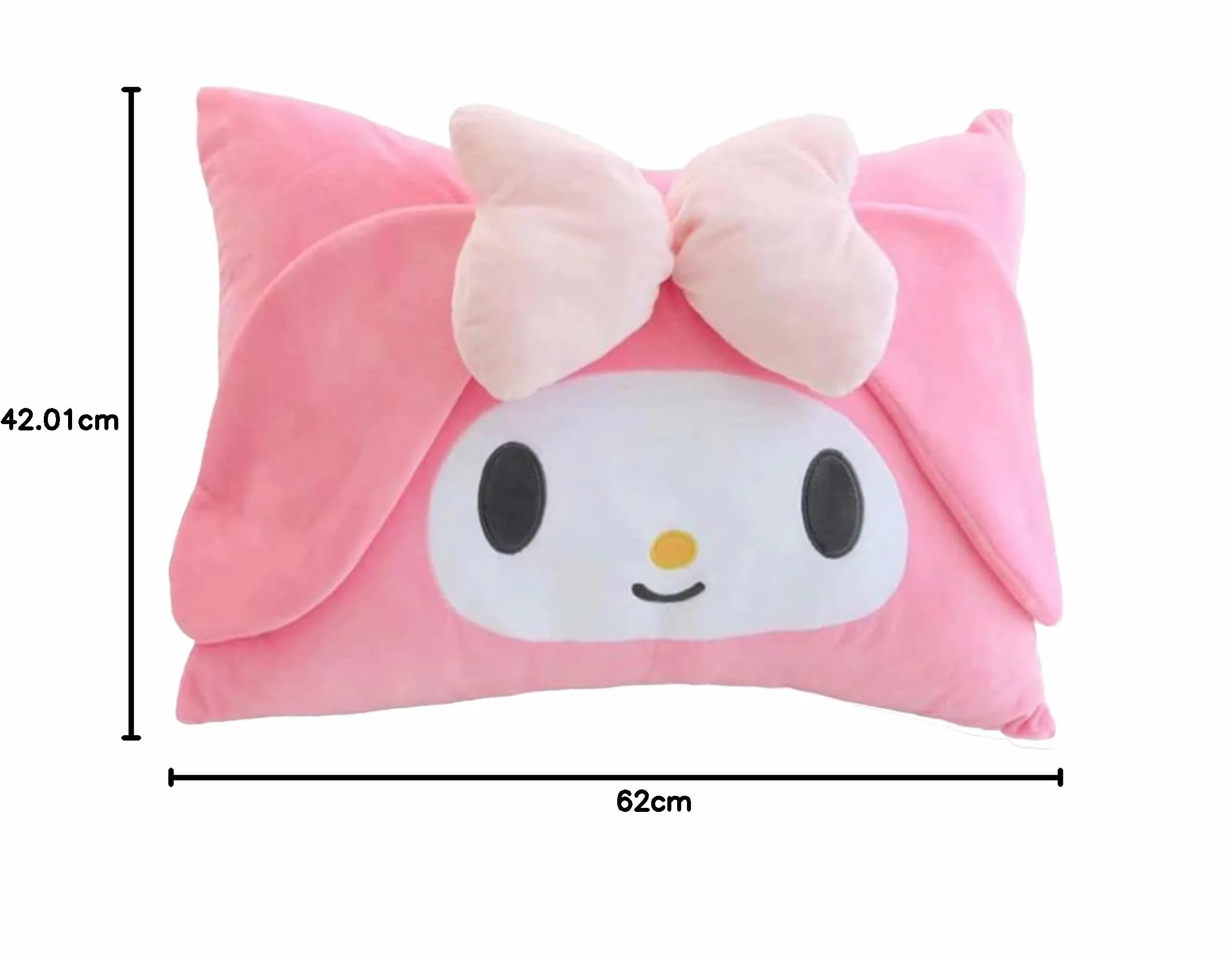 Kawaii poszewka na poduszkę bawełniana poszewka na poduszkę śliczna pluszowa poszewka na poduszkę anime poszewka na poduszkę dekoracyjna do akademika 6242 cm (różowa)