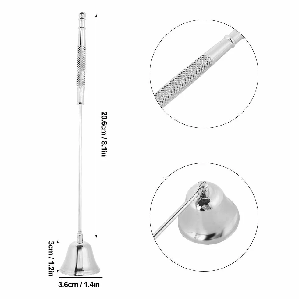 MAGT Candle Snuffer 1 sztuka moda ze stali nierdzewnej w kształcie dzwonka do świeczek w kształcie knota Snuffer pokrywa narzędzie ręczne cztery kolory do wyboru