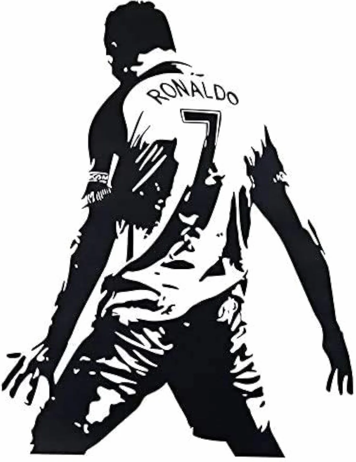 Naklejki ścienne 3D, naklejka ścienna, piłka nożna, Cristiano Ronaldo, wodoodporne, usuwalne naklejki ścienne, dekoracja sypialni, dekoracja "zrób to sam"