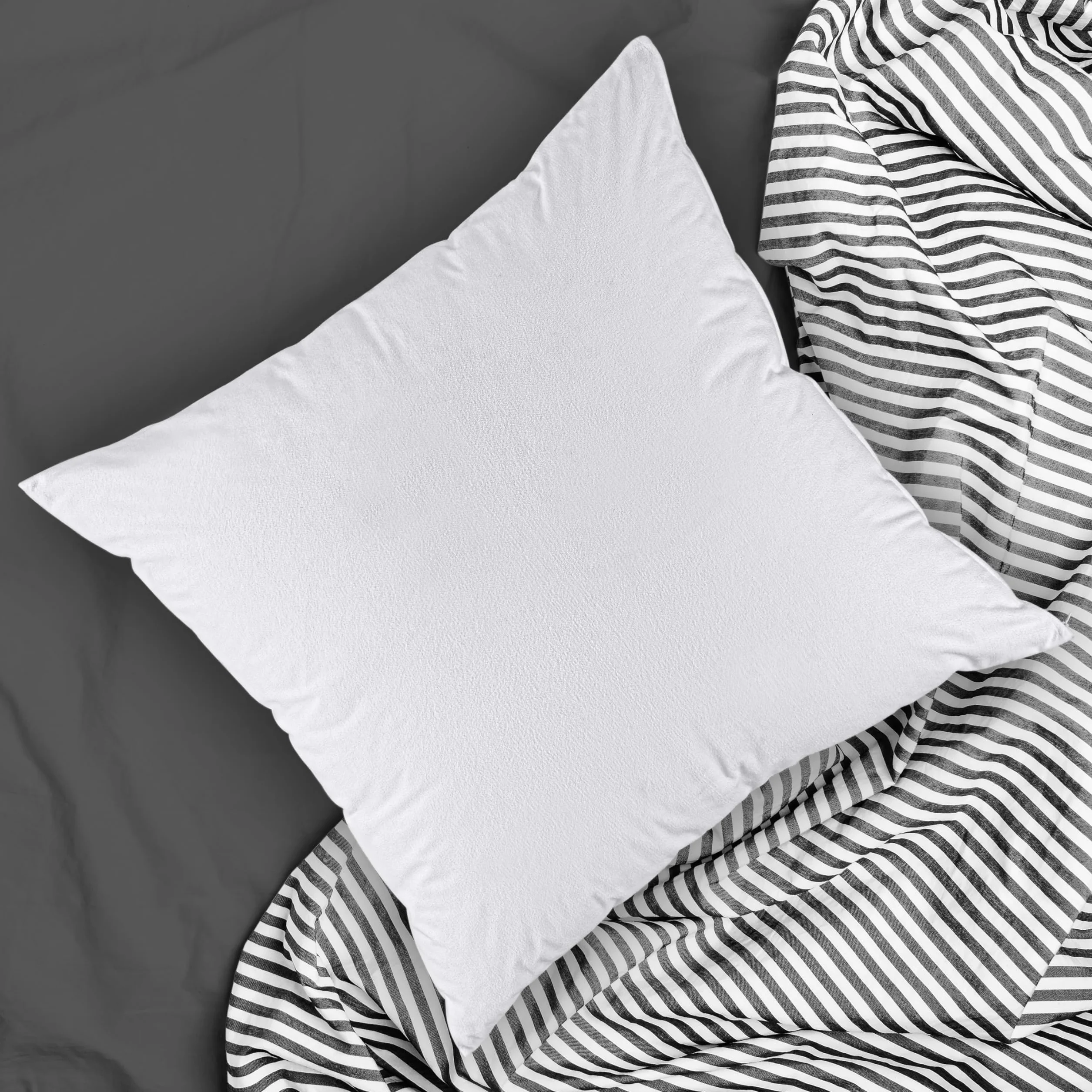 Utopia Bedding Poszewka na poduszkę 80x80 cm (zestaw 2) Wodoodporna z zamkiem błyskawicznym, poszewka frotte