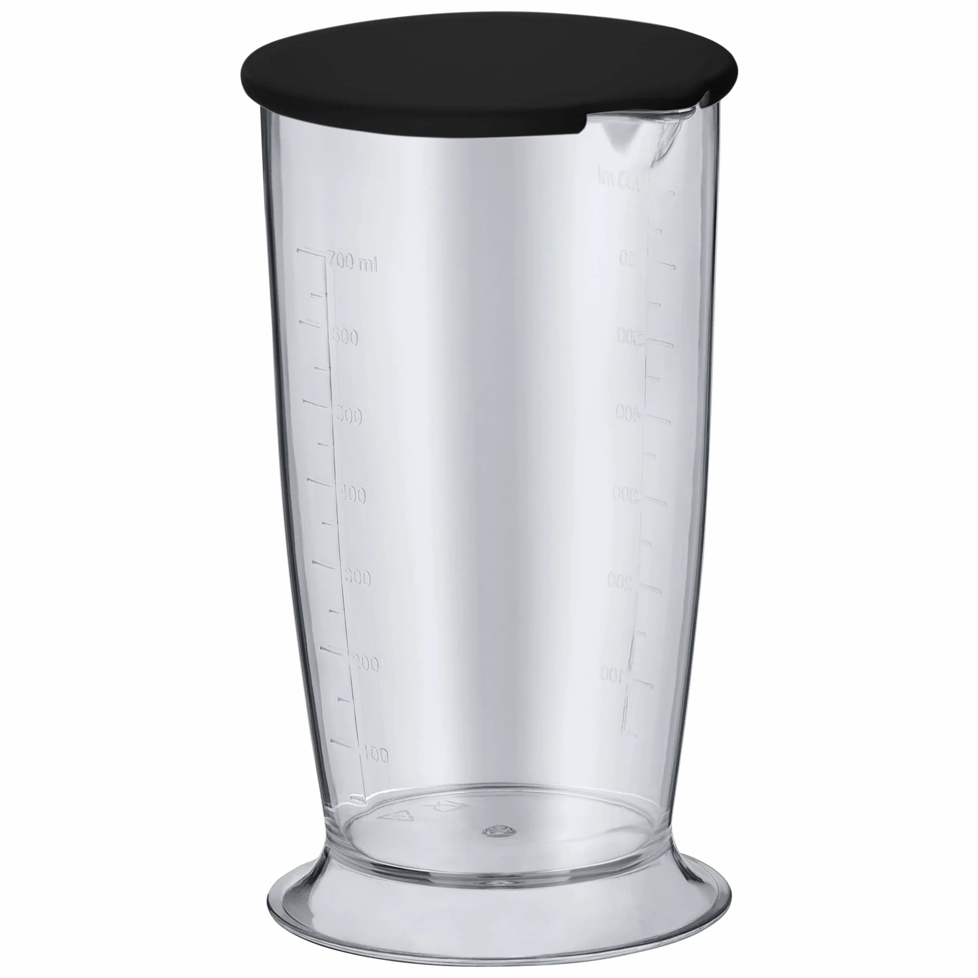 WMF Kult X 5-częściowy zestaw blenderów ręcznych, pałeczka immersyjna, ubijacz, rozdrabniacz, 600 W, magiczna różdżka z pojemnikiem do miksowania 700 ml, stal nierdzewna matowa