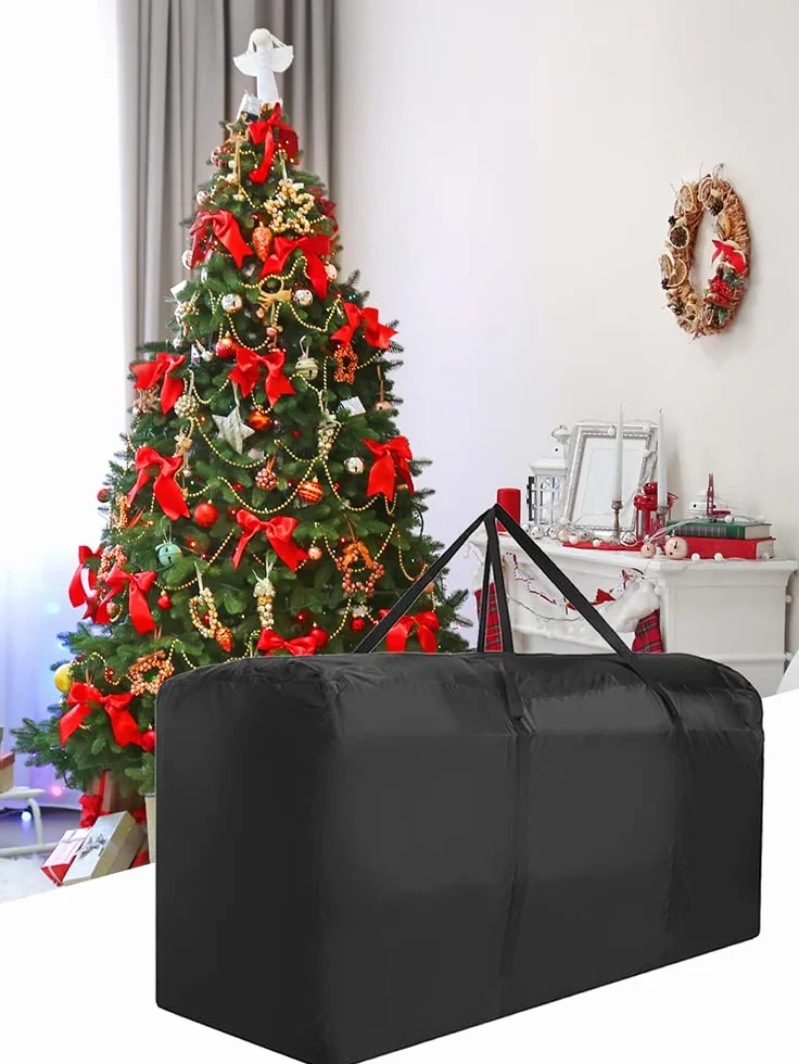 Torba do Przechowywania Choinek 12 Stóp Wytrzymała Podwójny Zamek 173x76x51 CM