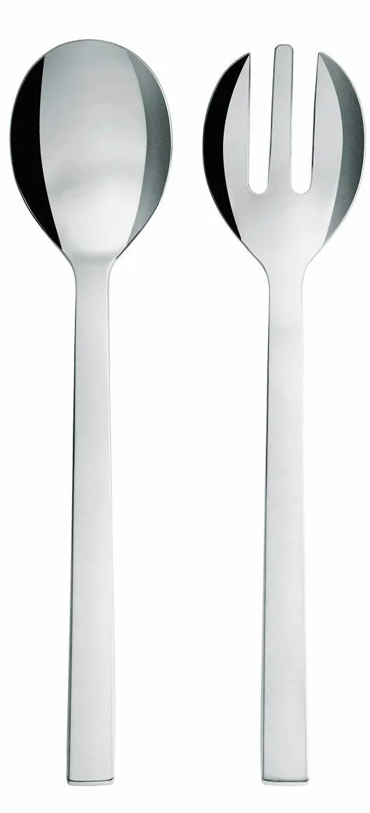 Alessi Zestaw sałatkowy Santiago, stal, 8 x 29,5 x 5 cm