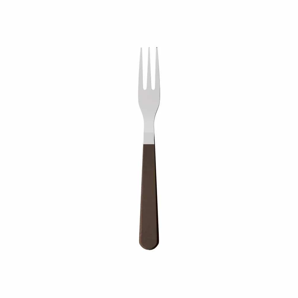 Villeroy i Boch Tex as widelec do steków i pizzy, 20 cm, stal nierdzewna/drewno orzecha włoskiego
