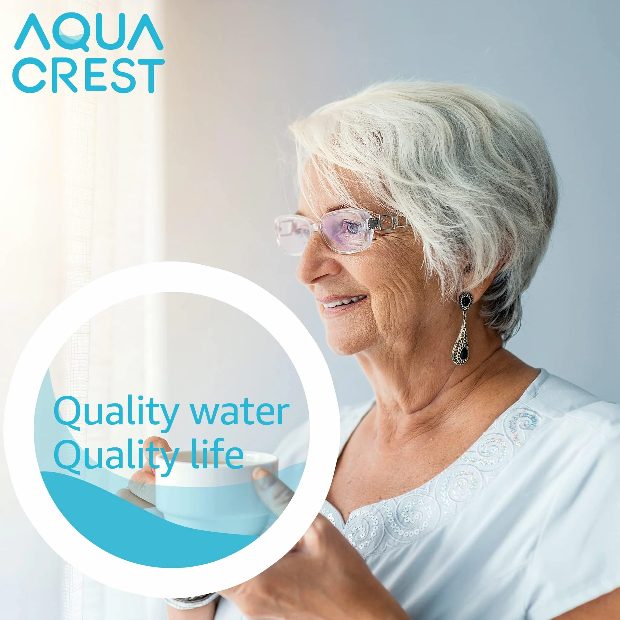 AQUA CREST Zamiennik filtra do wkładu filtrującego Melitta®, wkład filtrujący wodę Nivona®, Krups® F088, Bosch®, certyfikowany przez TÜV SÜD (4 sztuki)