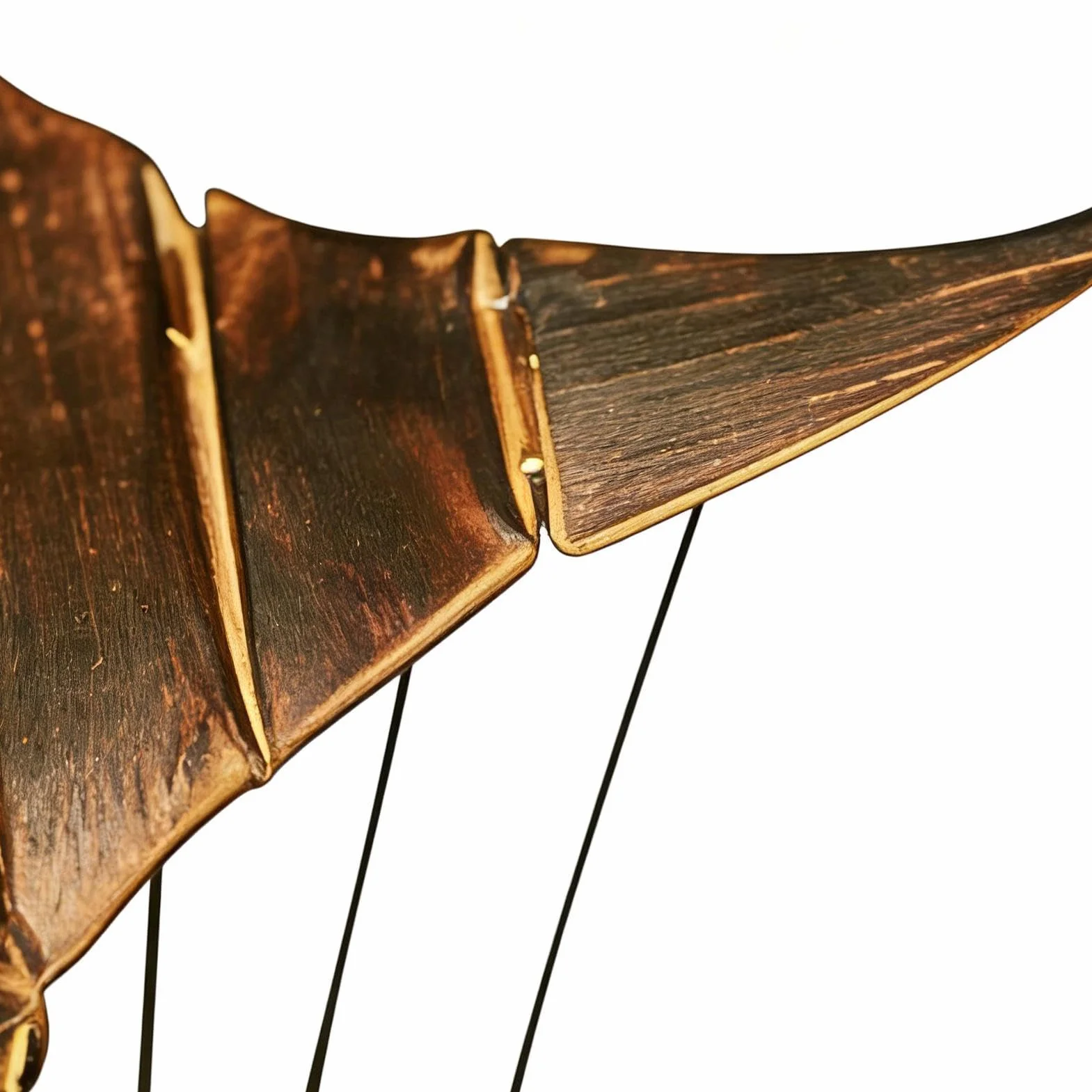 Mechaniczny Manta Ray drewniany automat do dekoracji biurka rzeźba mechaniczna
