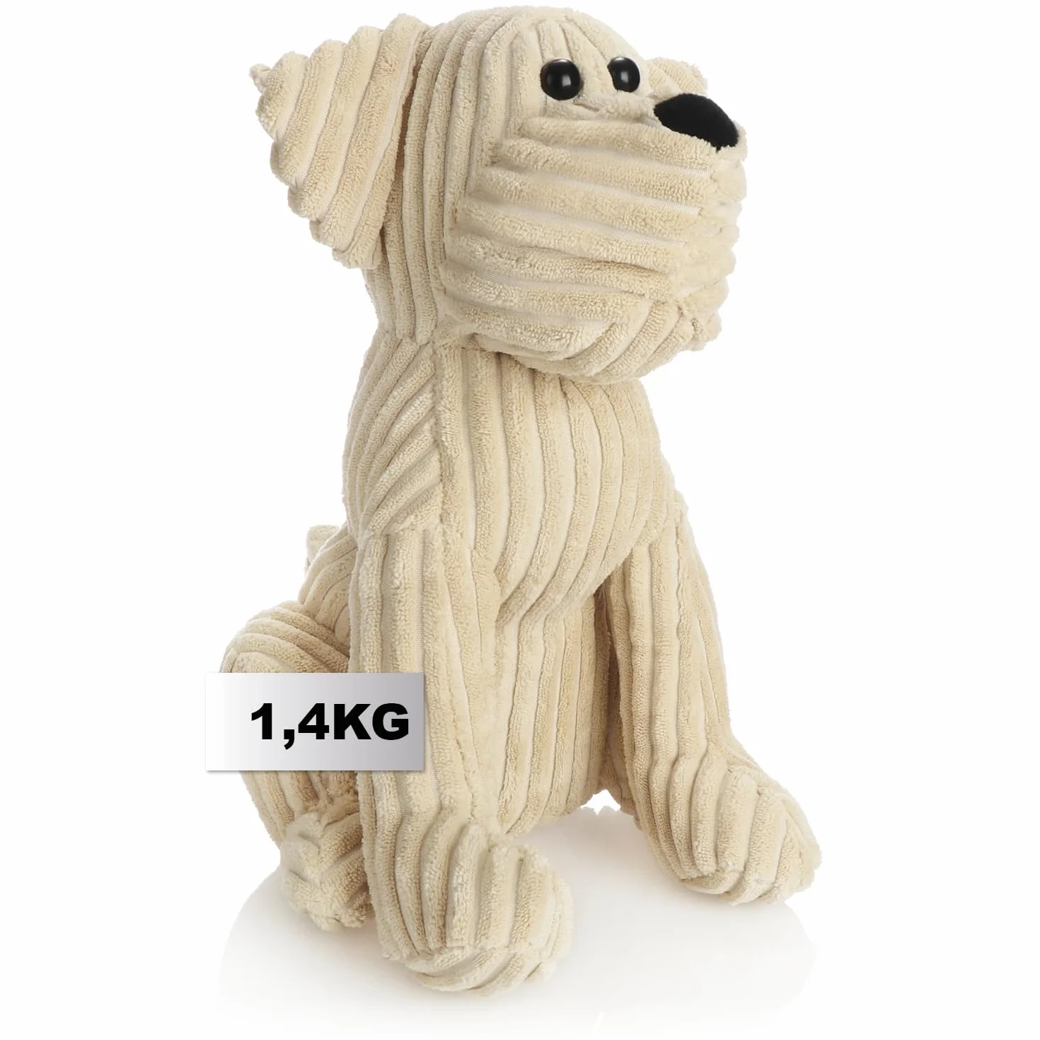 COM-FOUR® odbojnik - ciezki uchwyt na drzwi - uroczy wzór psa - funkcjonalny dodatek do domu - korek do okien i drzwi - idealny do przeciagów (Oskar, pies)