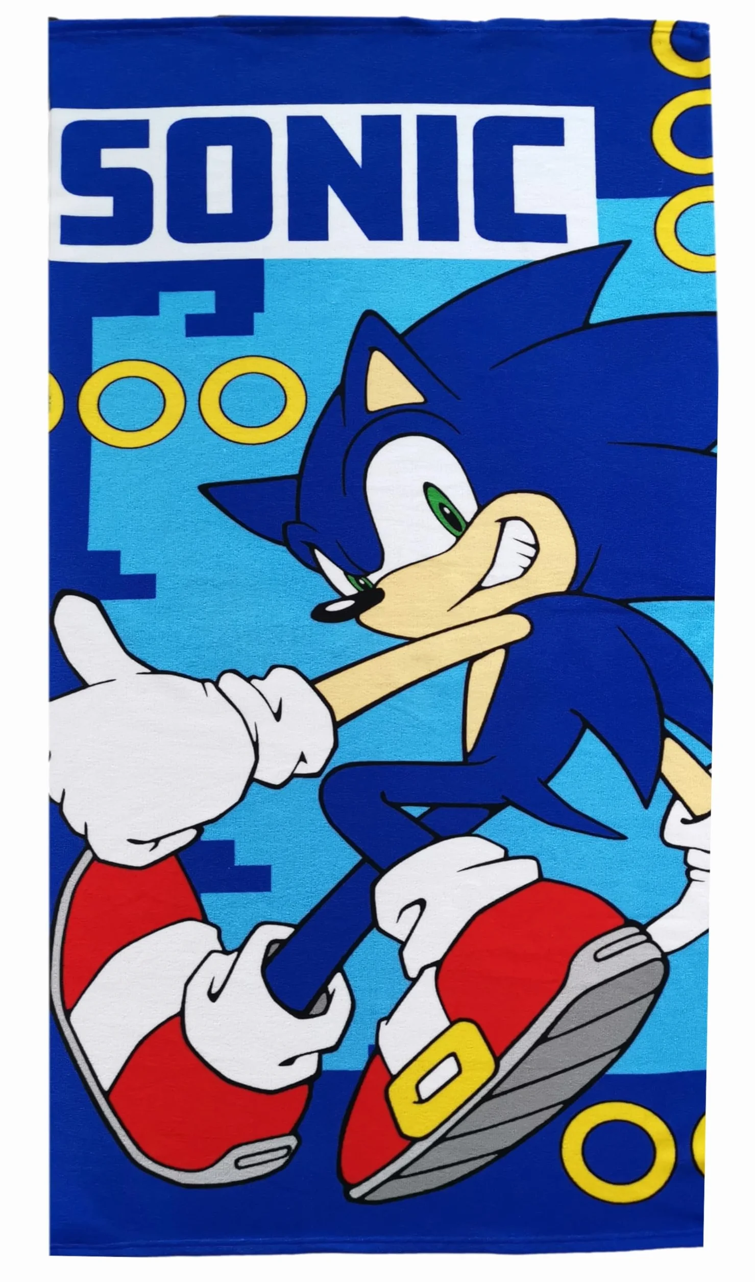 Theonoi Ręcznik dla Dzieci do Sauny, Plaży, Kąpieli 70 x 140 cm Prezent dla Chłopców Mikrofibra (Sonic)