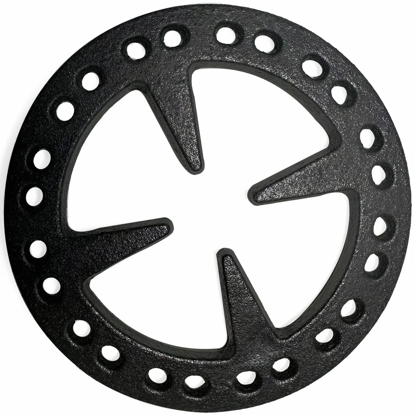 METER STAR Żeliwny reduktor pierścienia gazowego 12,5 cm, ulepszona konstrukcja, płaski stojak na garnki, do tureckiego dzbanka do kawy, ekspresu do kawy i dzbanka mokka na kuchenkach gazowych