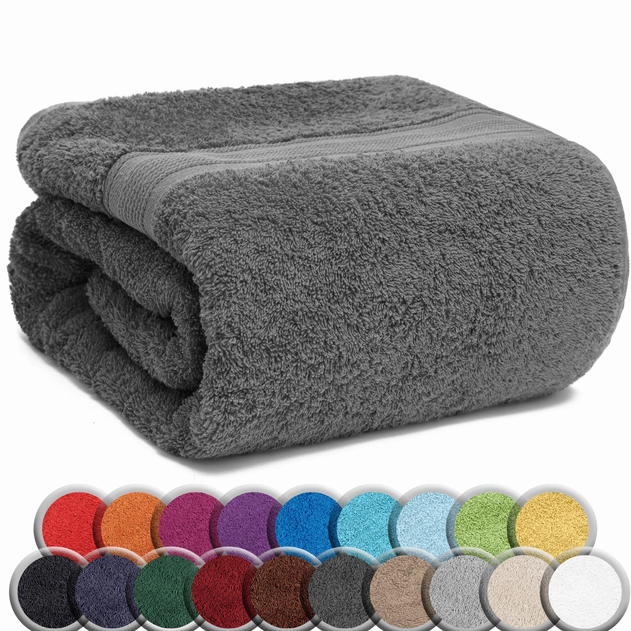 NatureMark Ręcznik do sauny 100% bawełna 80 x 200 cm antracyt szary