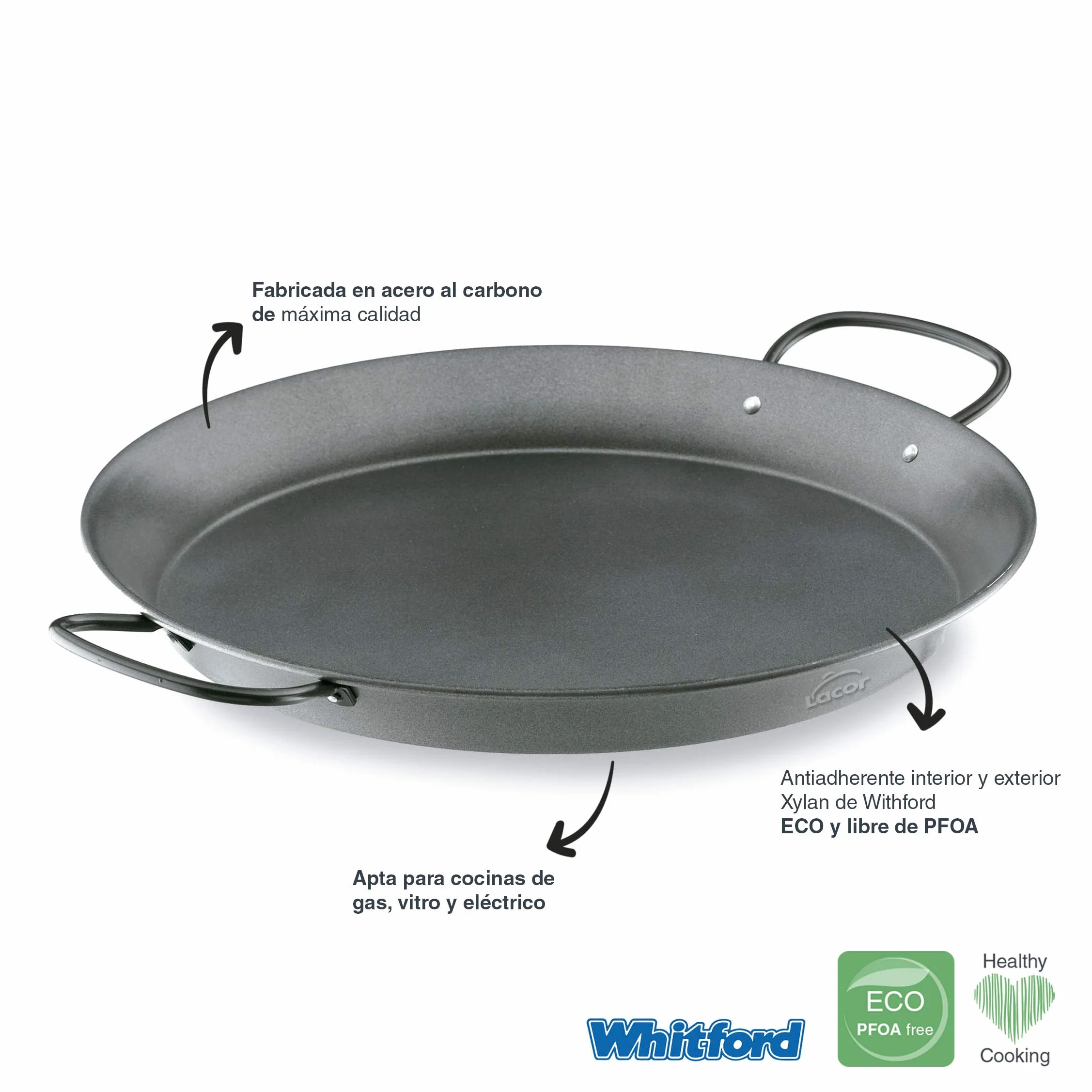 Lacor 60127 patelnia do paelli nieprzywierająca 28 cm