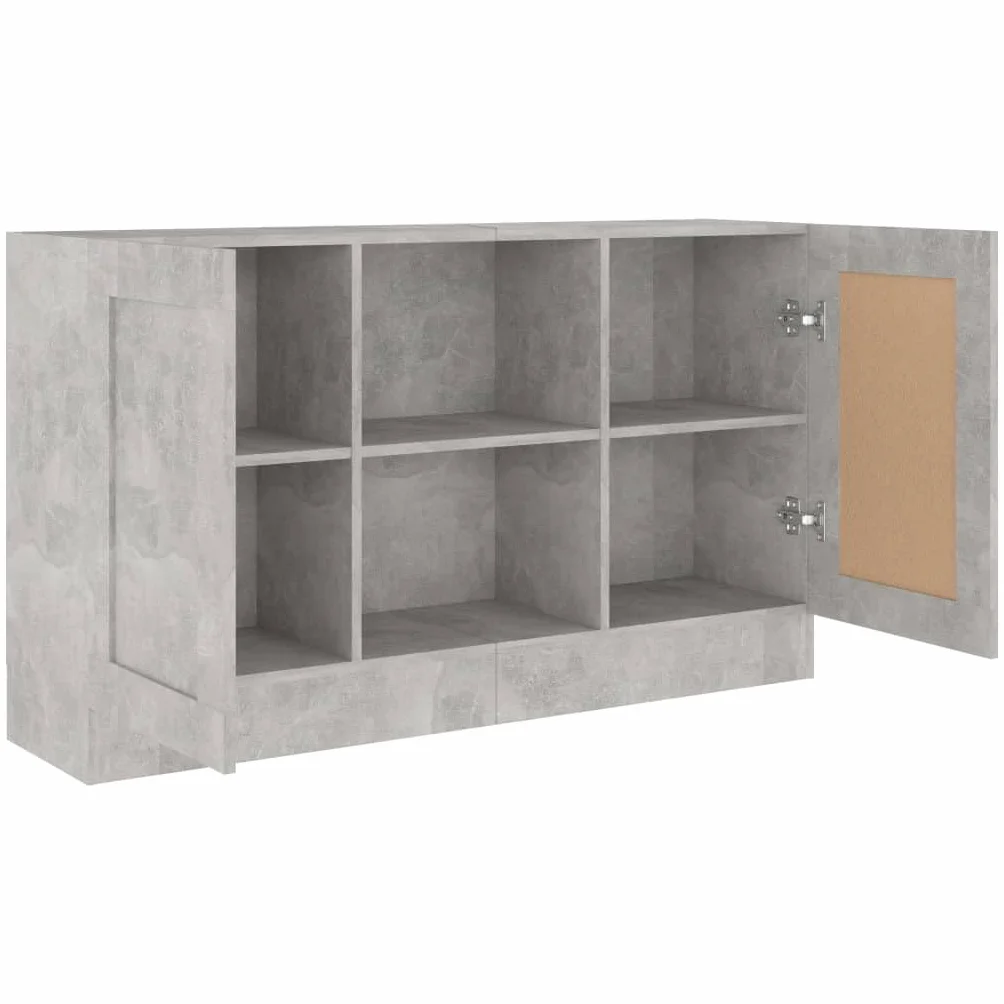 vidaXL Szafka, szarość betonu, 120x30,5x70 cm, materiał drewnopochodny