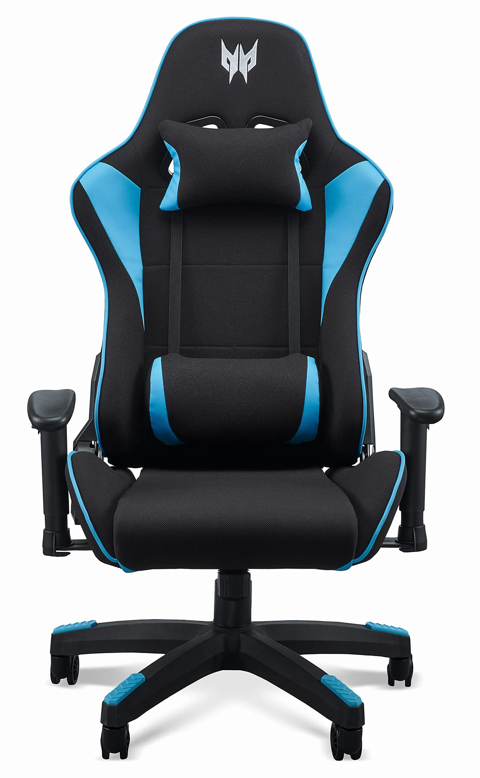Acer Predator Rift Lite fotel gamingowy PGC110 (podłokietniki 2D, regulacja wysokości, odchylane oparcie, podparcie lędźwiowe, maksymalna nośność 120 kg, skóra PCW, czarny)