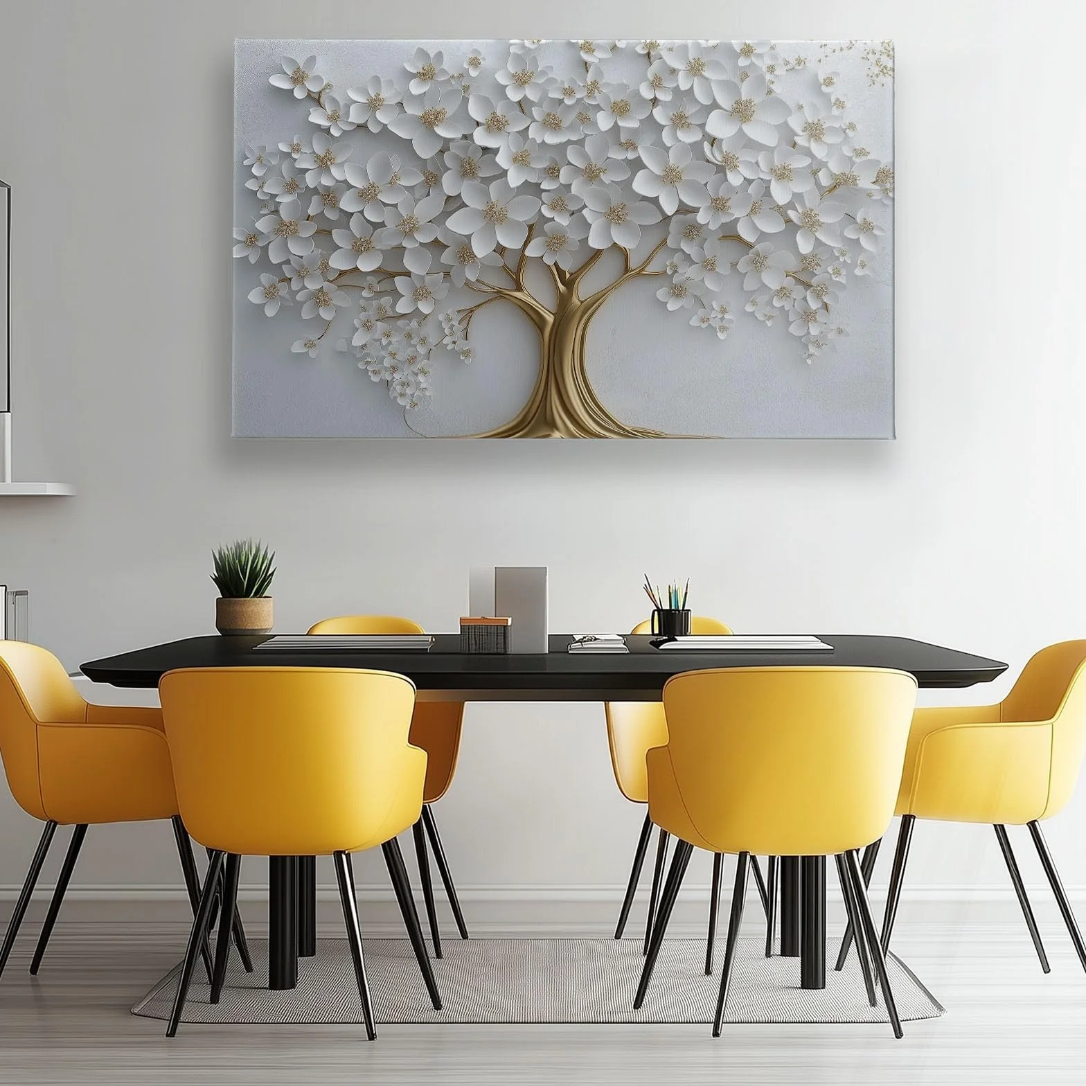 Obraz na płótnie 3D relief roślina kwiaty wydruki plakat sztuka ścienna do dekoracji wnętrz prezent surrealizm bez ramy obraz dekoracyjny 160 x 80 cm (dł. x szer.)