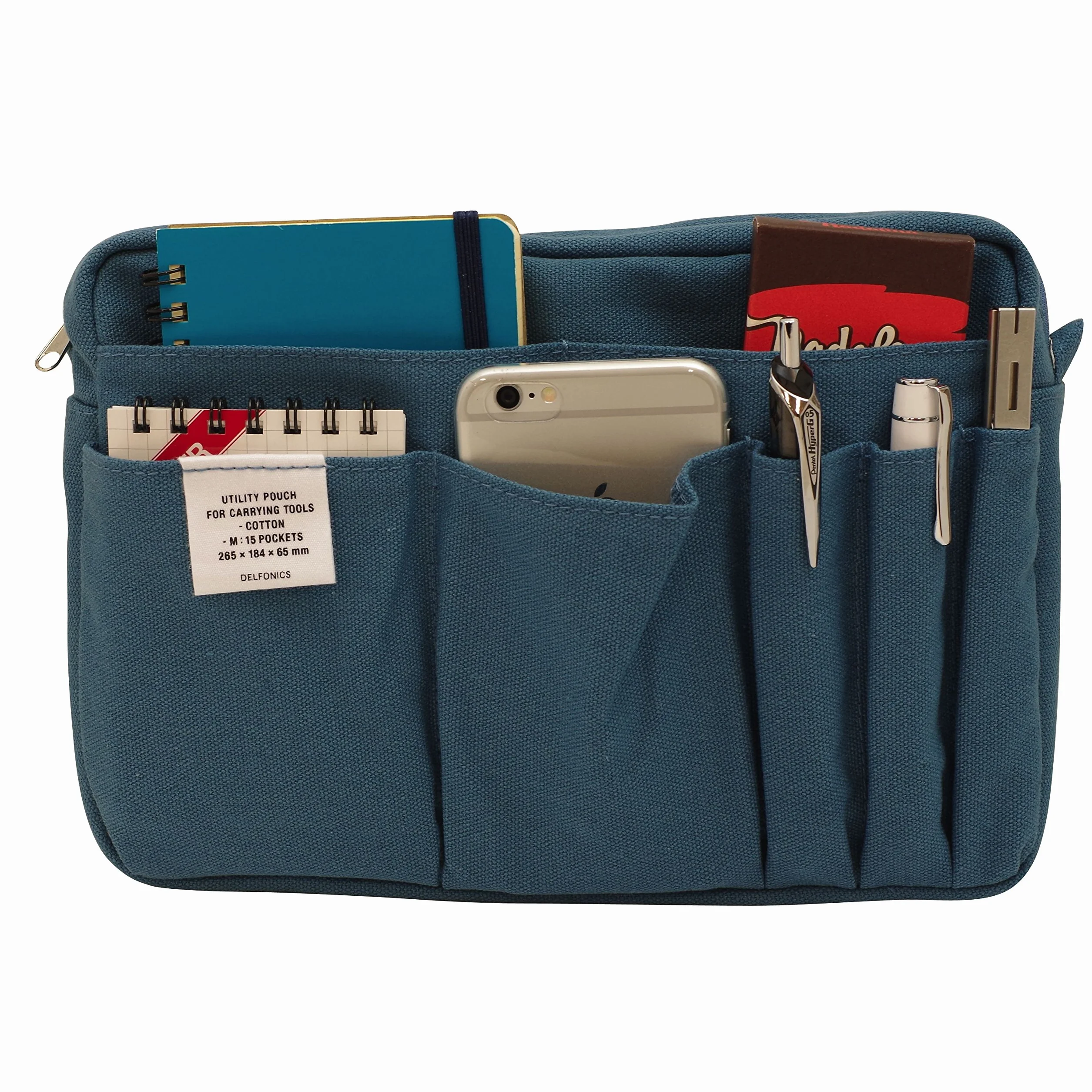 Delfonics 500092 Wewnętrzna Transportowa Torba Rozmiar M, Żółte Bawełniane Etui, 10.5 x 7.25 x 2.56 in. / Medium, Kompaktowe
