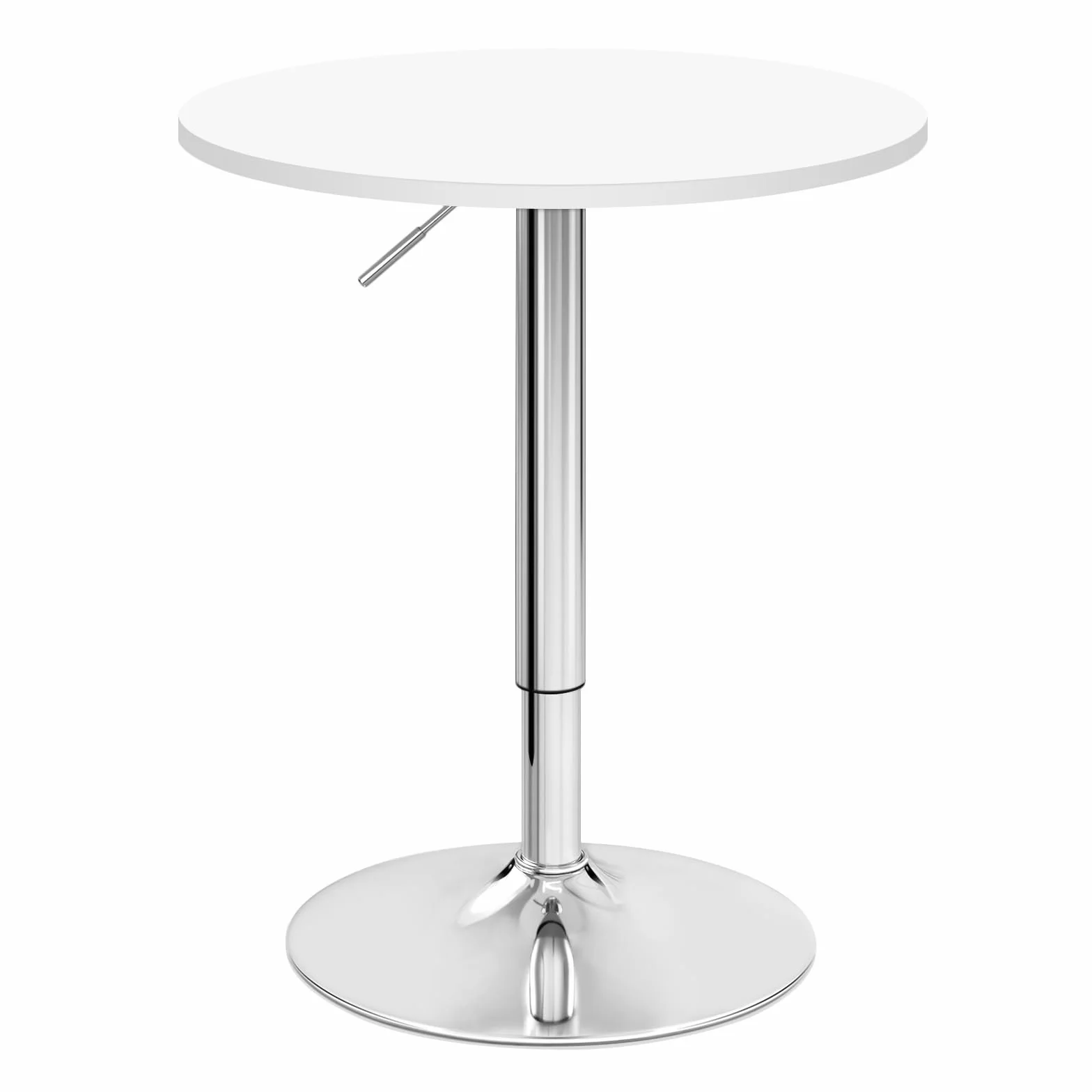 WOLTU BT02ws stolik barowy, stół do bistro z płyty MDF, kolor biały