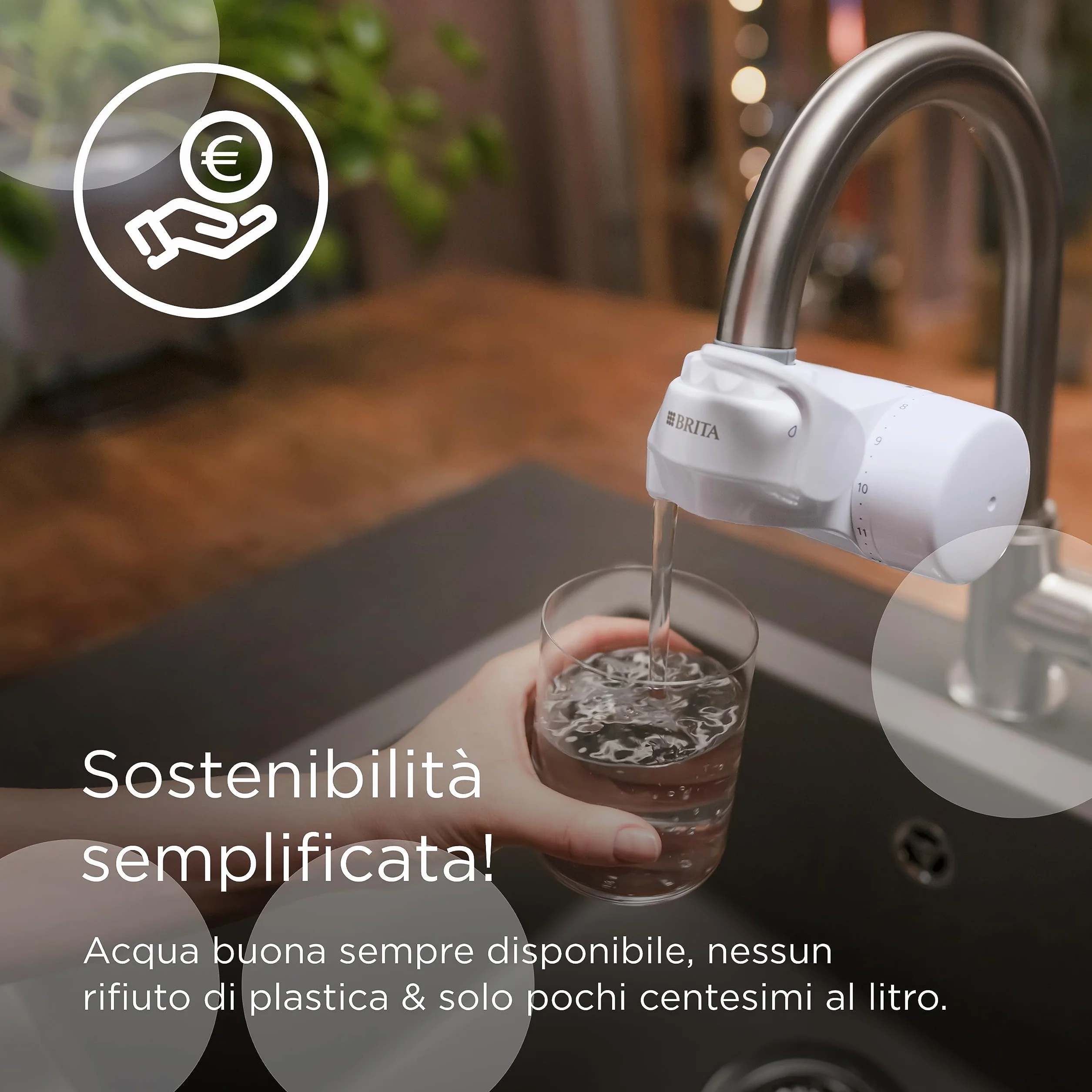 BRITA Filtr do wody z kranu ON TAP V - redukuje chlor, PFAS, metale