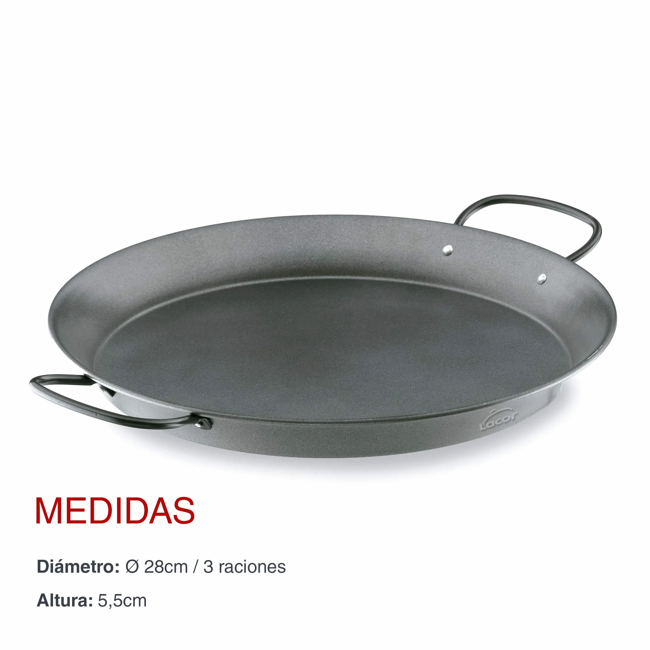 Lacor 60127 patelnia do paelli nieprzywierająca 28 cm